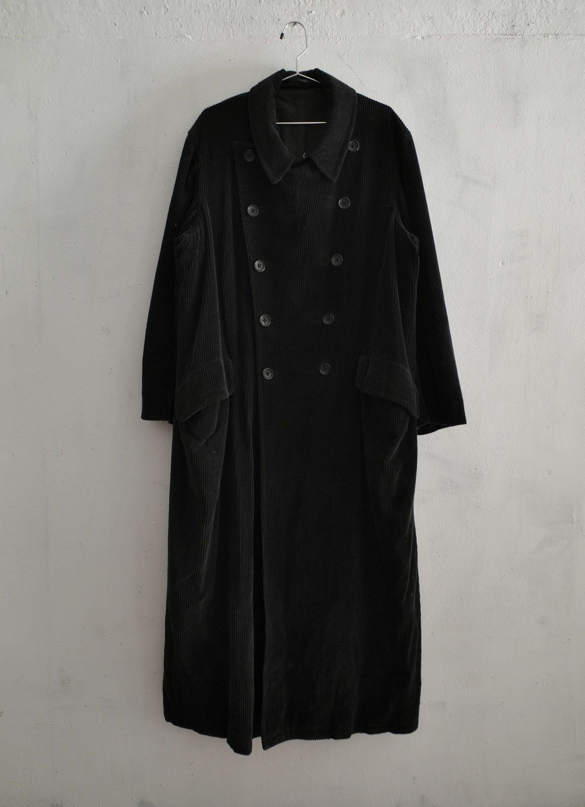Yohji Yamamoto Yohji Yamamoto Black Corduroy Trench Coat Size US M / EU 48-50 / 2 - 1 Thumbnail