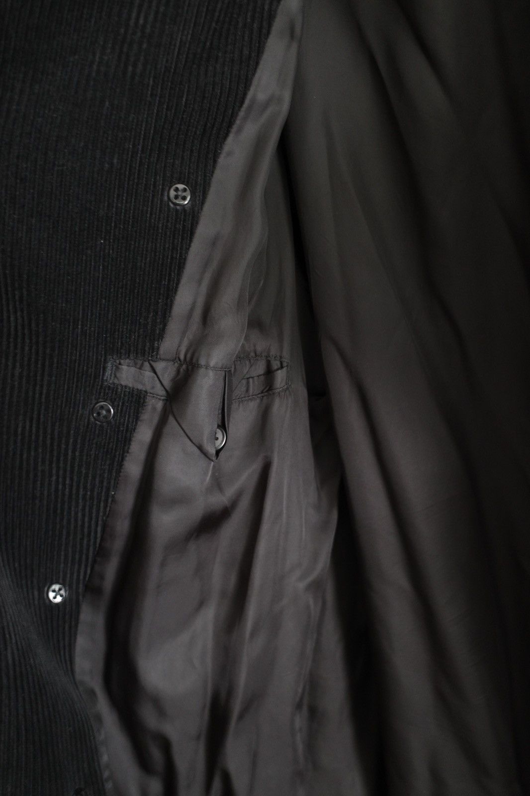 Yohji Yamamoto Yohji Yamamoto Black Corduroy Trench Coat Size US M / EU 48-50 / 2 - 7 Thumbnail
