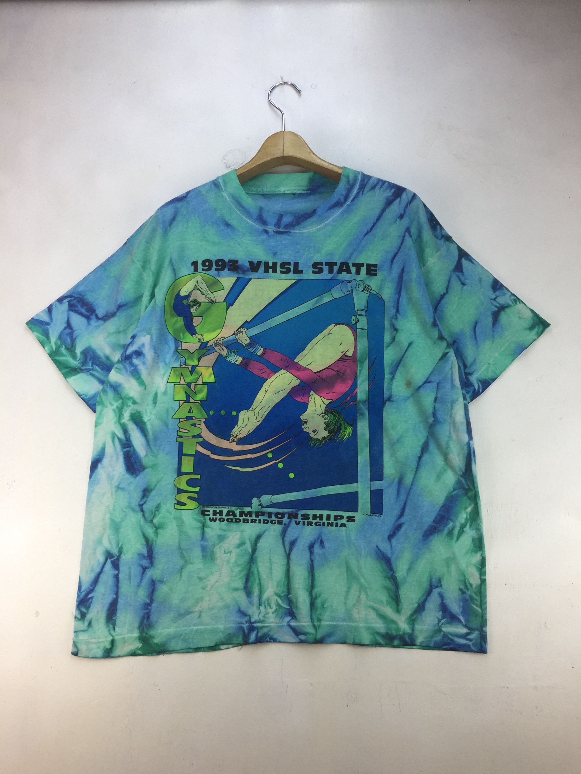 Vintage VINTAGE 1993 GYMNASTIC TIE DYE SHIRT Size US L / EU 52-54 / 3 - 1 Thumbnail