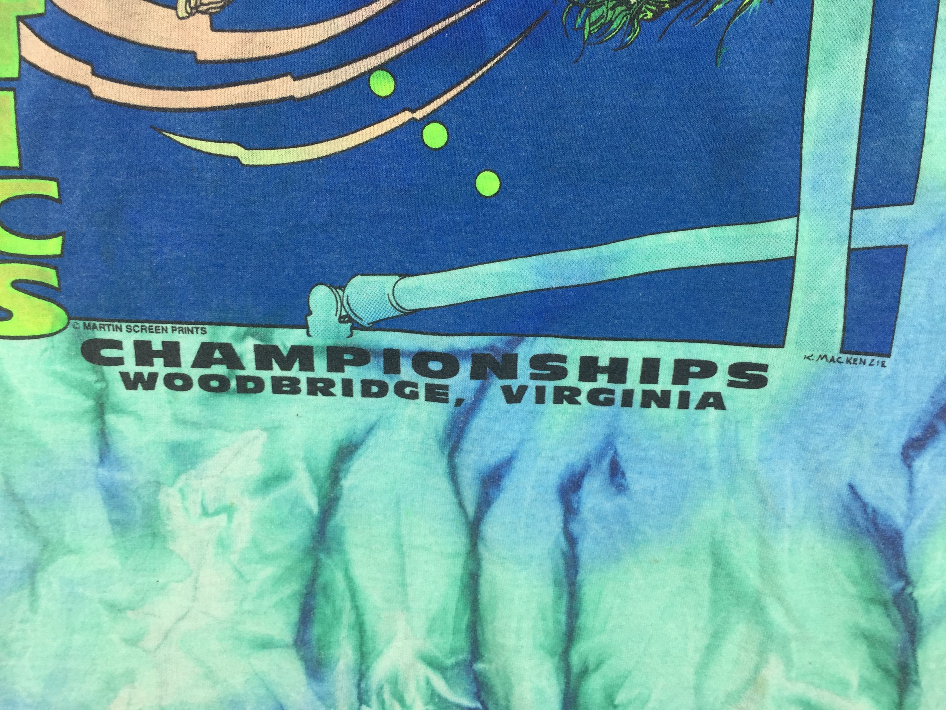 Vintage VINTAGE 1993 GYMNASTIC TIE DYE SHIRT Size US L / EU 52-54 / 3 - 6 Thumbnail