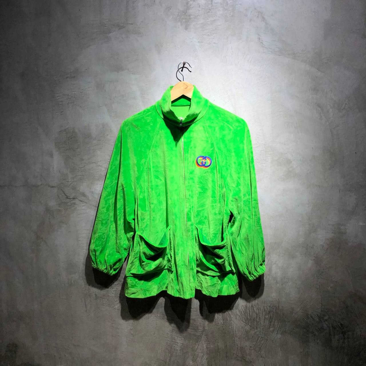 Gucci Gucci GG Logo Velvet track jacket Size US XL / EU 56 / 4 - 1 Thumbnail