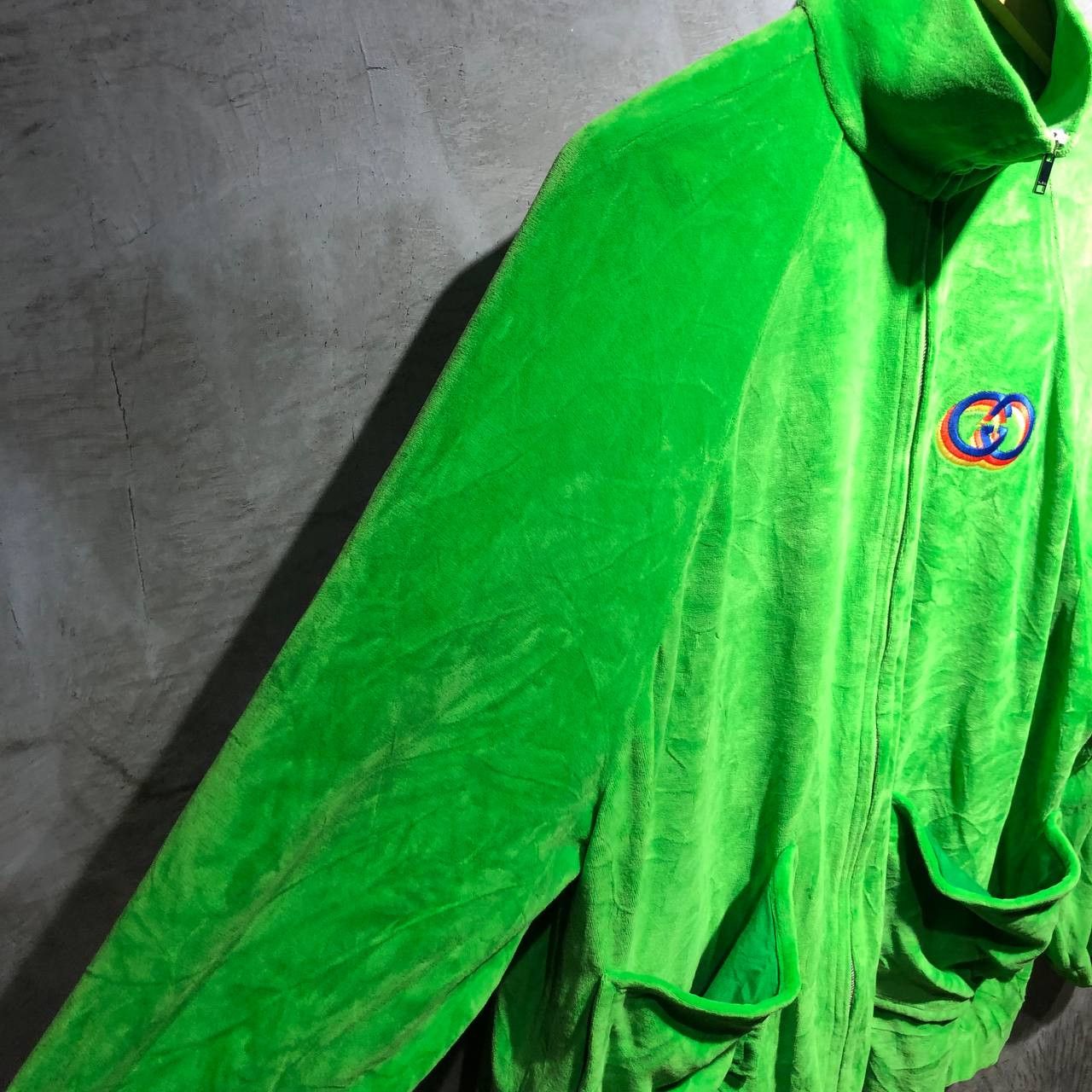 Gucci Gucci GG Logo Velvet track jacket Size US XL / EU 56 / 4 - 6 Thumbnail