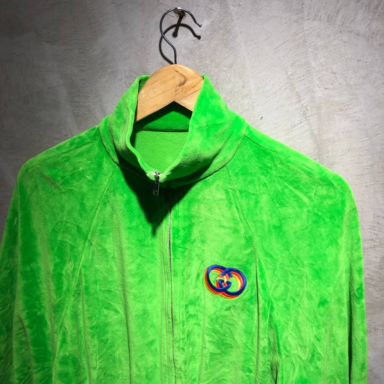 Gucci Gucci GG Logo Velvet track jacket Size US XL / EU 56 / 4 - 2 Thumbnail