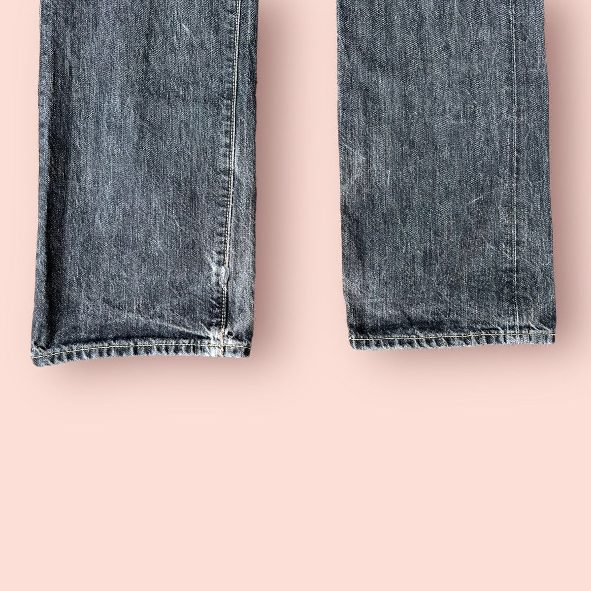 Jun Takahashi VINTAGE DISTRESSED UNIQLO UJ JUN TAKAHASHI JEANS Size US 31 - 5 Thumbnail