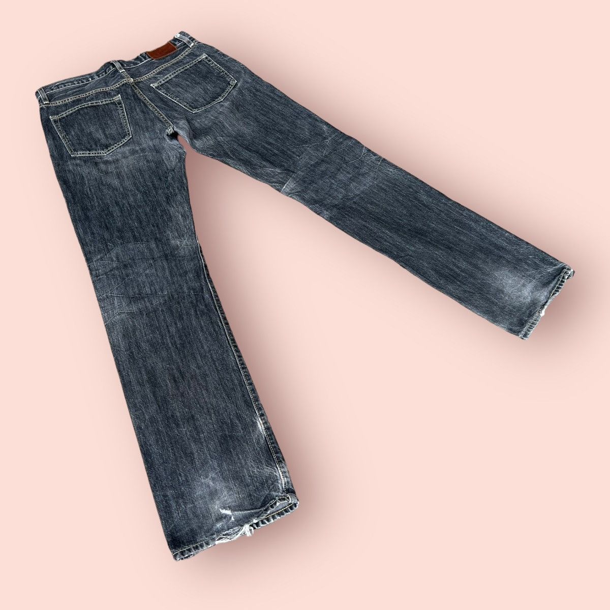 Jun Takahashi VINTAGE DISTRESSED UNIQLO UJ JUN TAKAHASHI JEANS Size US 31 - 14 Thumbnail
