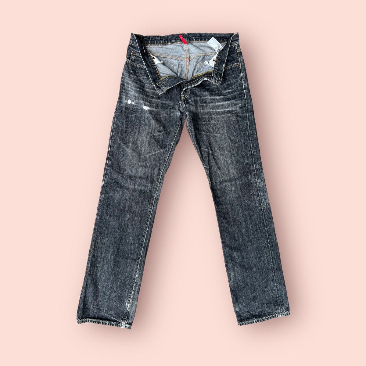 Jun Takahashi VINTAGE DISTRESSED UNIQLO UJ JUN TAKAHASHI JEANS Size US 31 - 19 Thumbnail