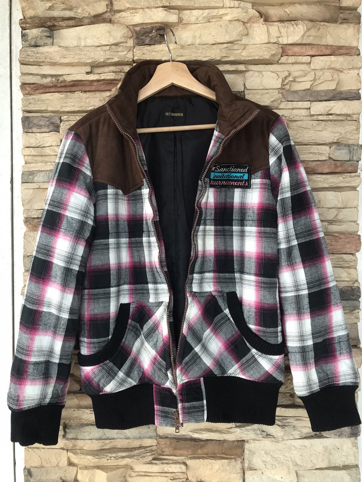 Japanese Brand Sky Bomber Flannel Bomber Jacket Size US M / EU 48-50 / 2 - 8 Thumbnail