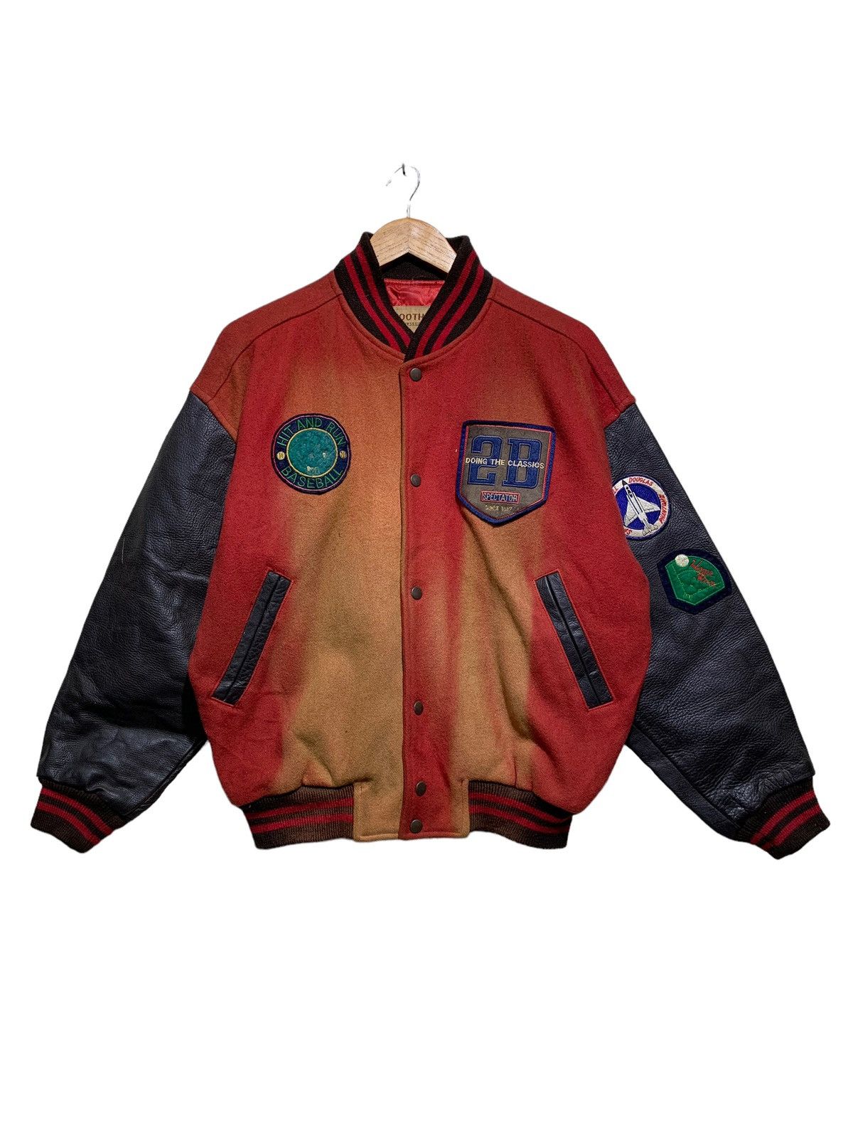 Vintage 🔥VTG 80S VARSITY JACKETS LEATHER SLEEVES Size US M / EU 48-50 / 2 - 5 Thumbnail