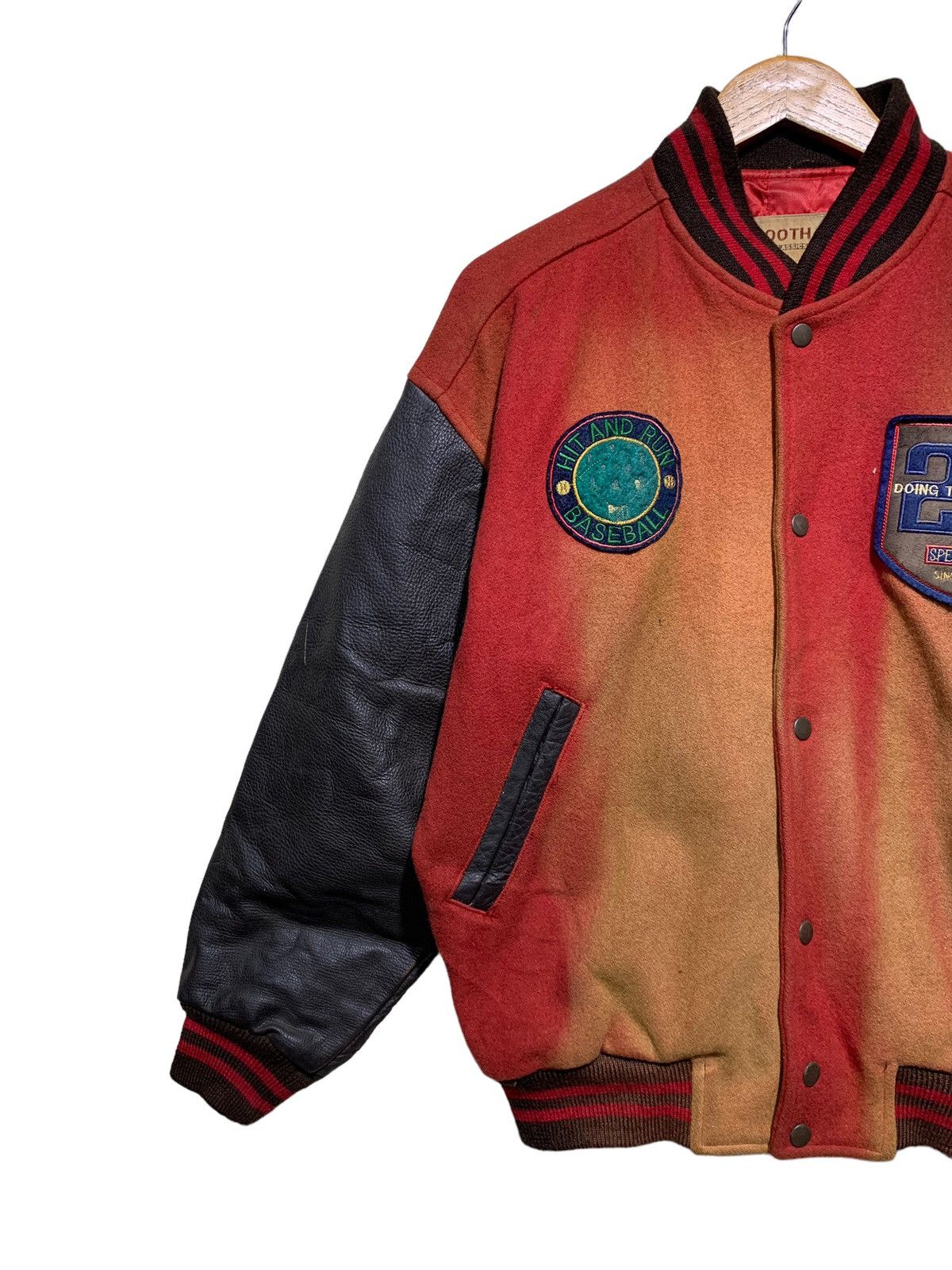 Vintage 🔥VTG 80S VARSITY JACKETS LEATHER SLEEVES Size US M / EU 48-50 / 2 - 6 Thumbnail