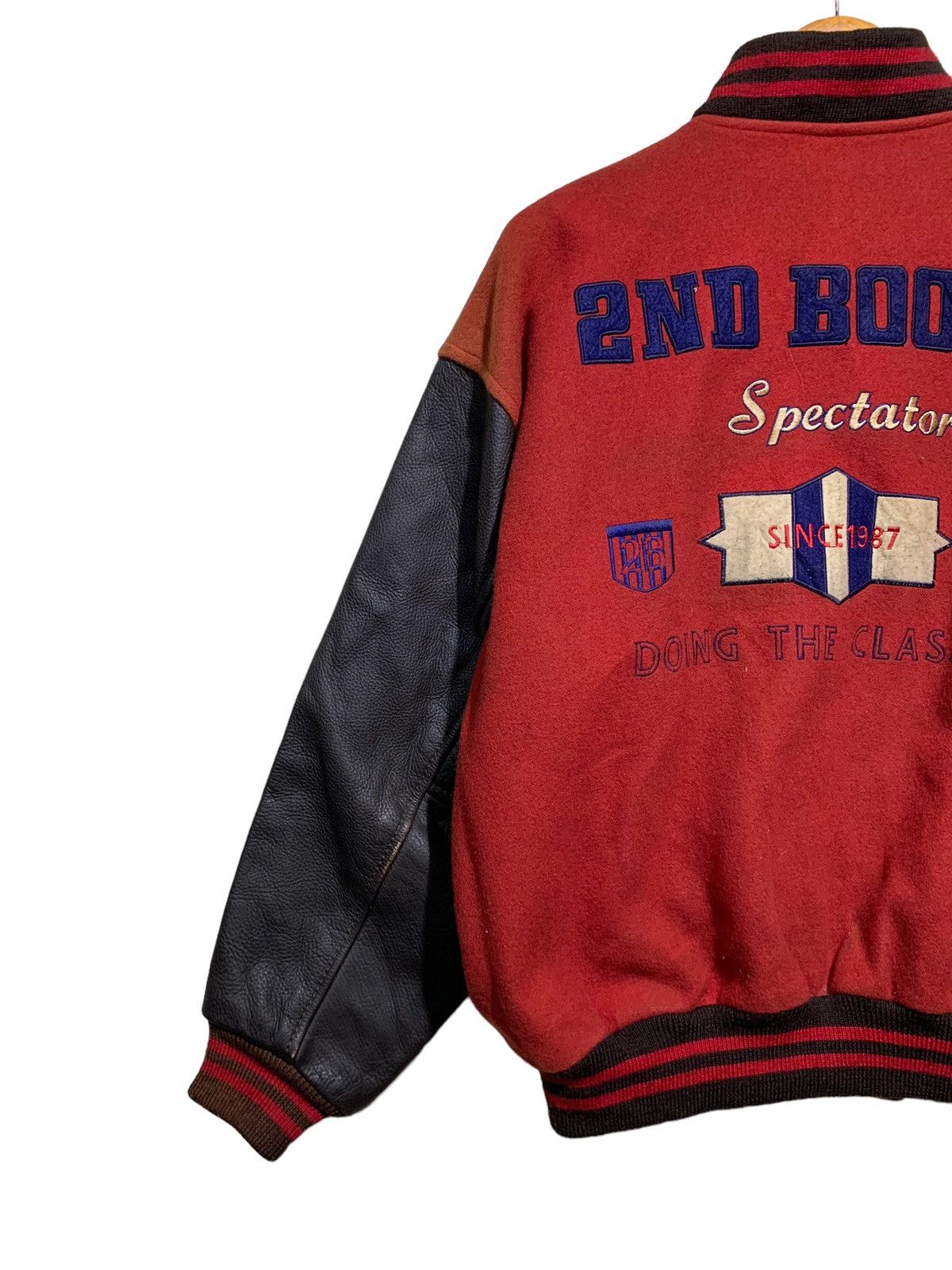 Vintage 🔥VTG 80S VARSITY JACKETS LEATHER SLEEVES Size US M / EU 48-50 / 2 - 3 Thumbnail