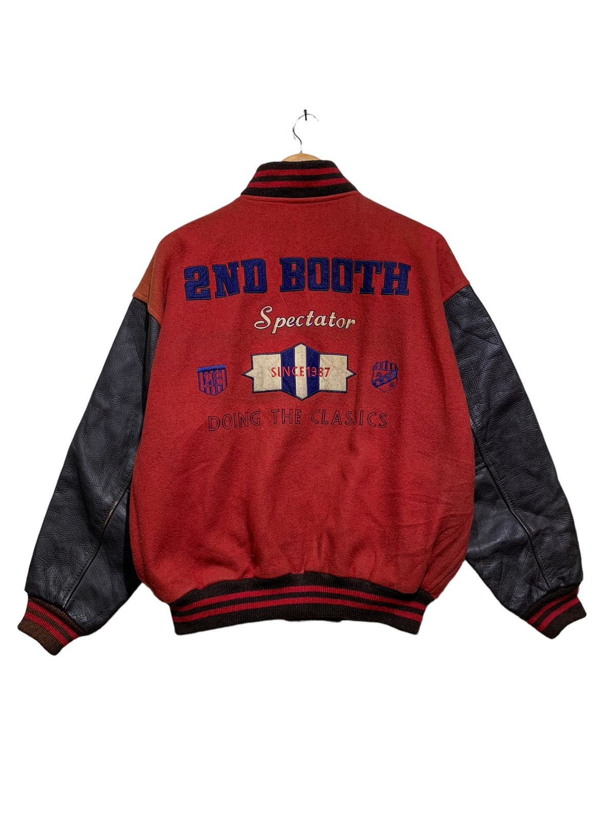 Vintage 🔥VTG 80S VARSITY JACKETS LEATHER SLEEVES Size US M / EU 48-50 / 2 - 1 Thumbnail