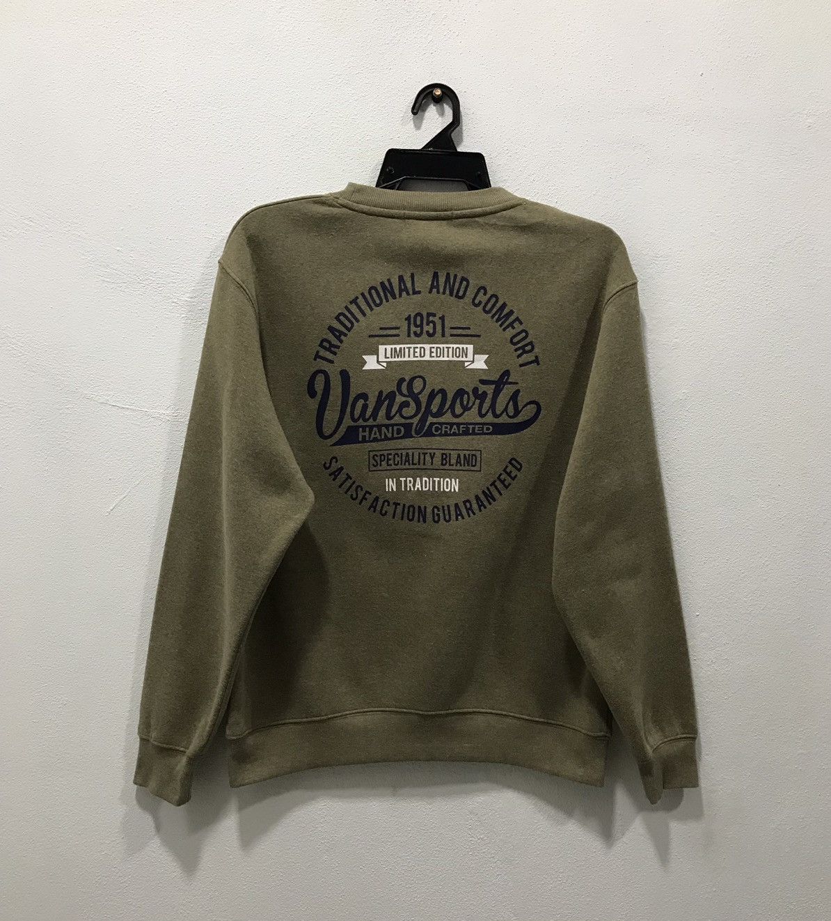 image of Designer Vansports Traditional Spirit For Your Style Sweatshirt in Brown, Men's (Size Medium)