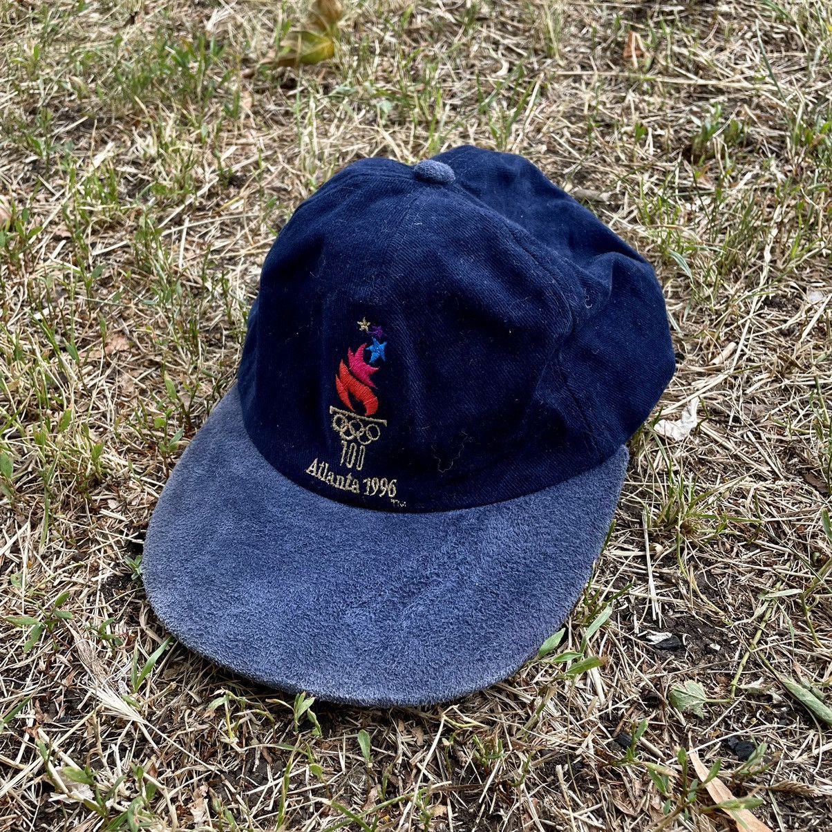 Vintage Vintage 90s Atlanta Olympics Embroidered Baseball Cap Navy O Size ONE SIZE - 1 Thumbnail