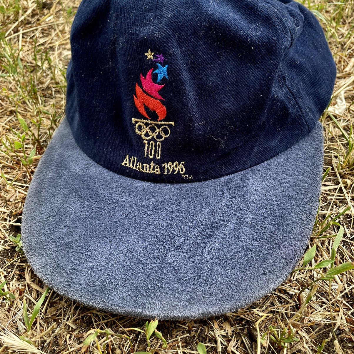 Vintage Vintage 90s Atlanta Olympics Embroidered Baseball Cap Navy O Size ONE SIZE - 3 Thumbnail