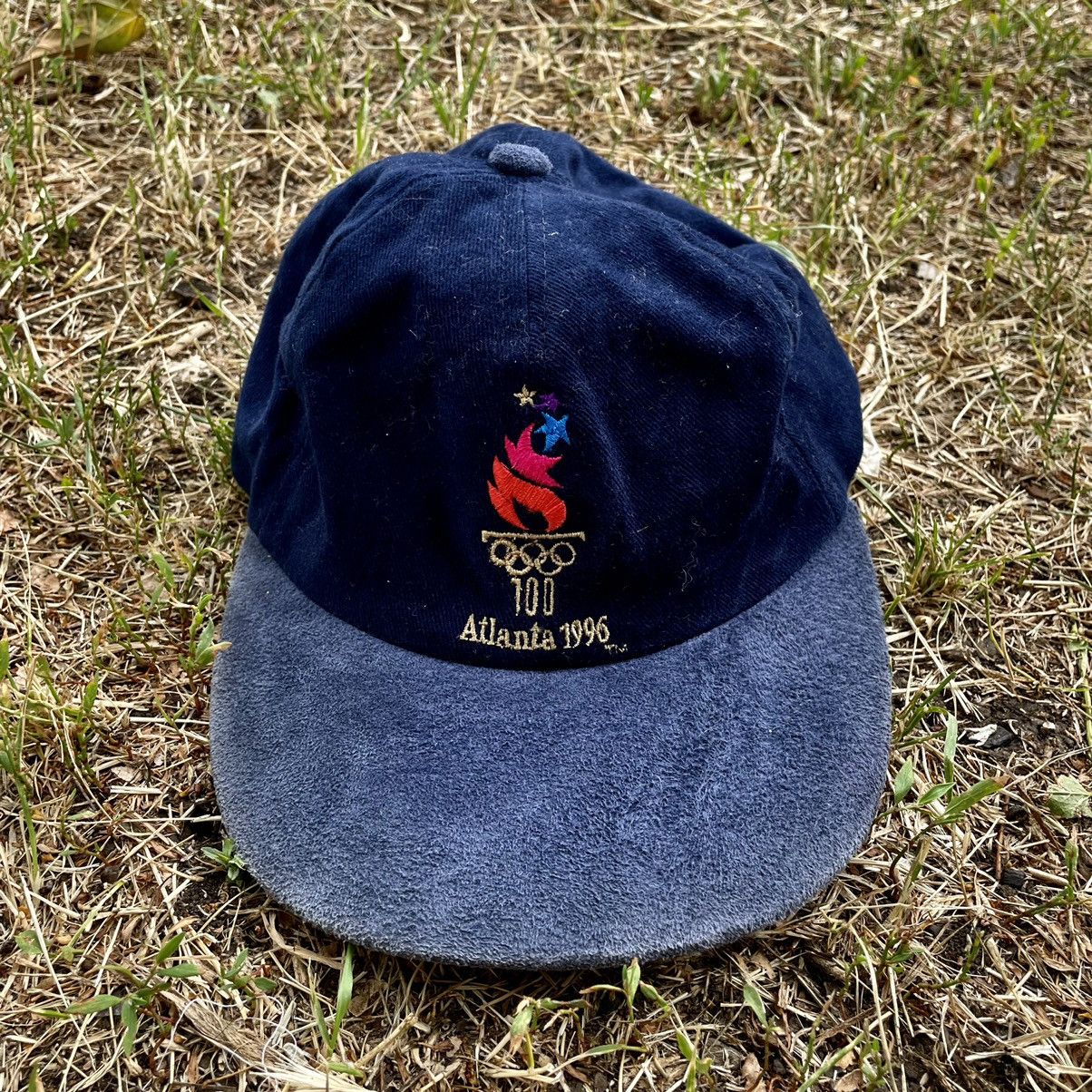 Vintage Vintage 90s Atlanta Olympics Embroidered Baseball Cap Navy O Size ONE SIZE - 2 Thumbnail
