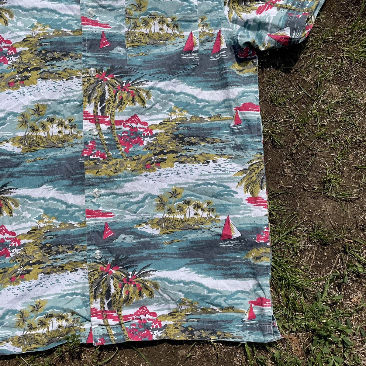 Band Tees Vintage 90s Aloha Wear Hawaiian Shirt Summer American Flower Size US S / EU 44-46 / 1 - 4 Thumbnail