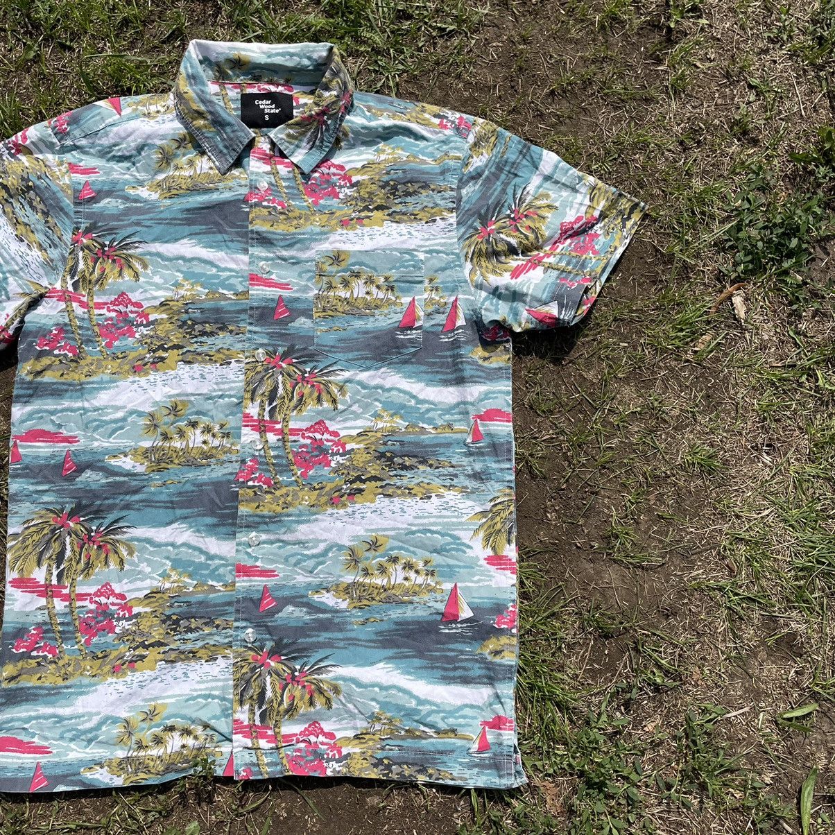 Band Tees Vintage 90s Aloha Wear Hawaiian Shirt Summer American Flower Size US S / EU 44-46 / 1 - 2 Thumbnail