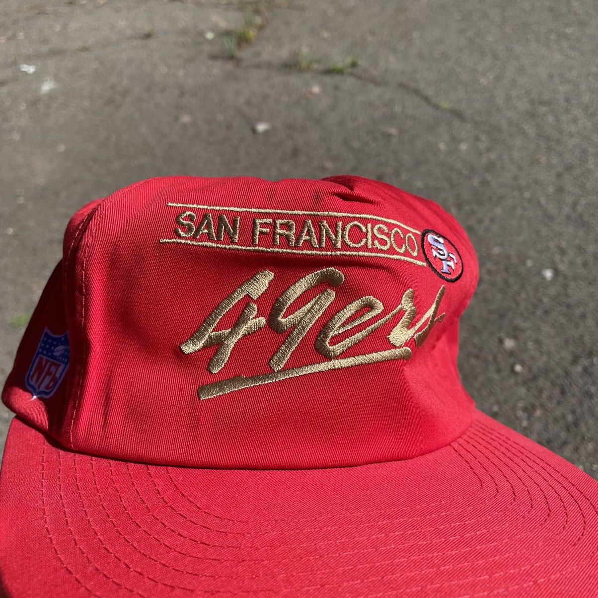Vintage Vintage 90s San Francisco 49ers Embroidered Cap Red Skate OS Size ONE SIZE - 3 Thumbnail