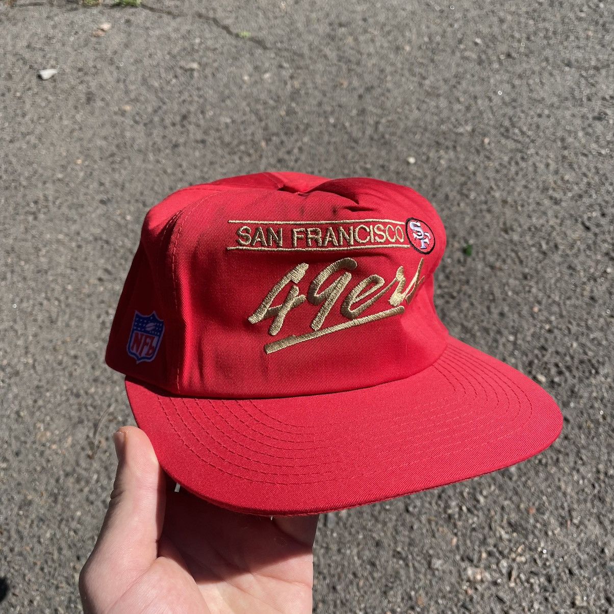 Vintage Vintage 90s San Francisco 49ers Embroidered Cap Red Skate OS Size ONE SIZE - 1 Thumbnail