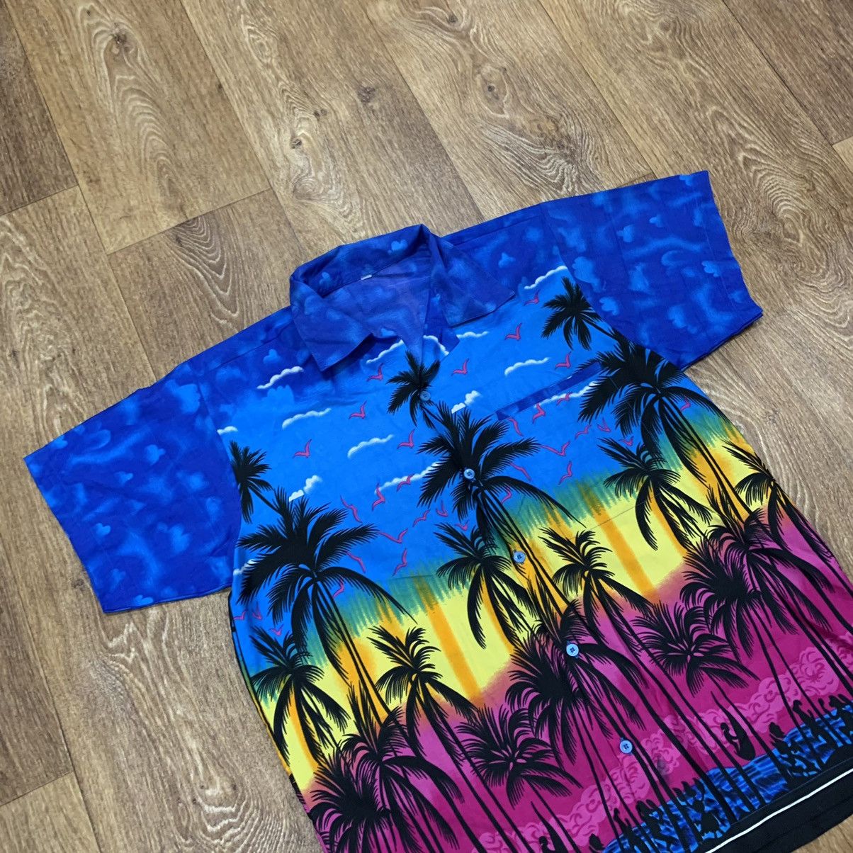 Vintage Vintage 90s Tropical Graphic Tee Y2K Streetwear Rave Slim S Size US S / EU 44-46 / 1 - 3 Thumbnail