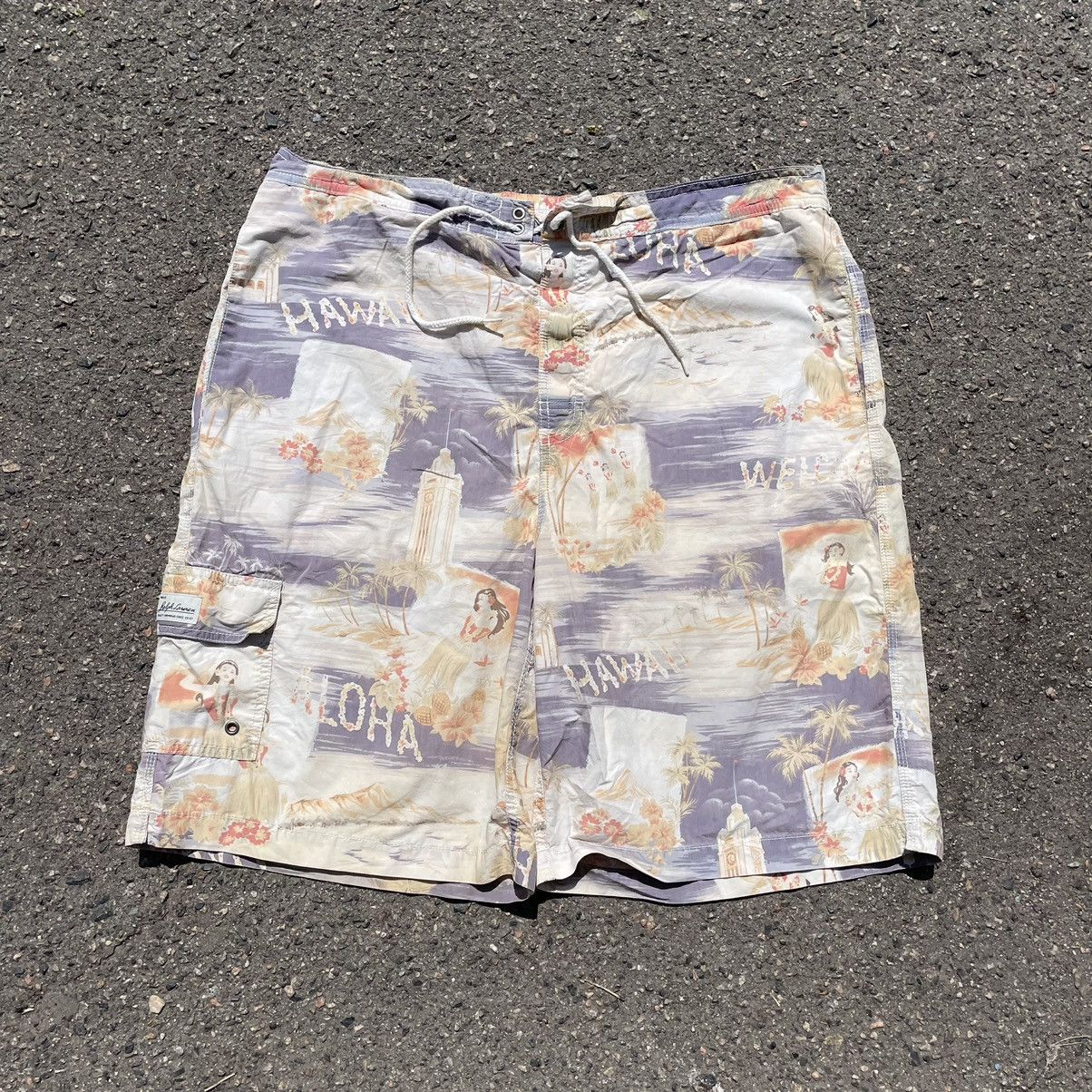 Vintage Vintage 90s Ralph Lauren All Over Print Shorts Coastal 36 Size US 36 / EU 52 - 1 Thumbnail