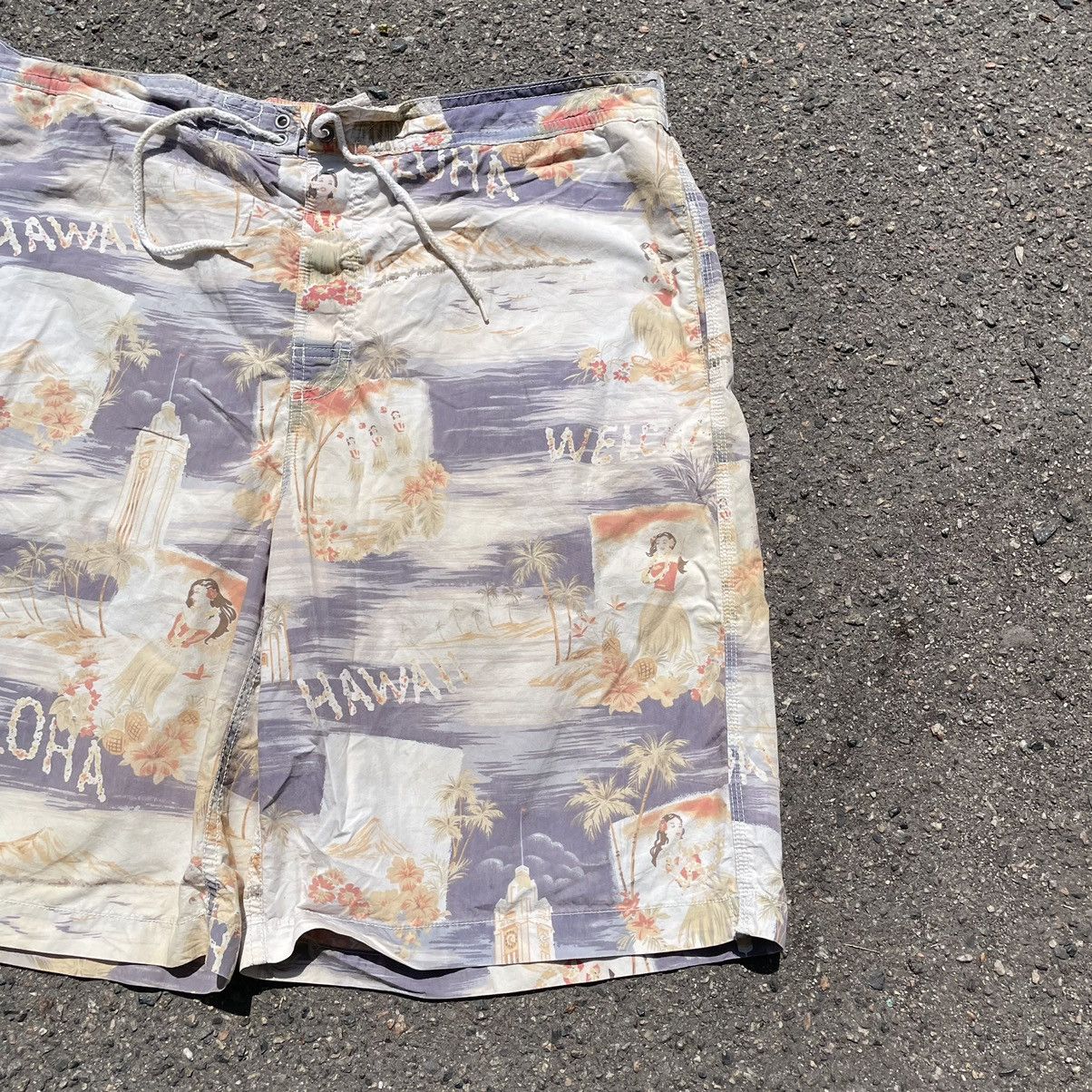 Vintage Vintage 90s Ralph Lauren All Over Print Shorts Coastal 36 Size US 36 / EU 52 - 2 Thumbnail