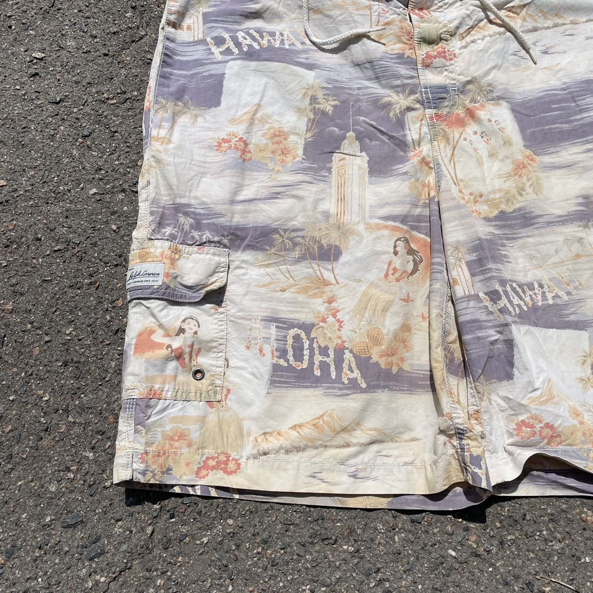 Vintage Vintage 90s Ralph Lauren All Over Print Shorts Coastal 36 Size US 36 / EU 52 - 3 Thumbnail