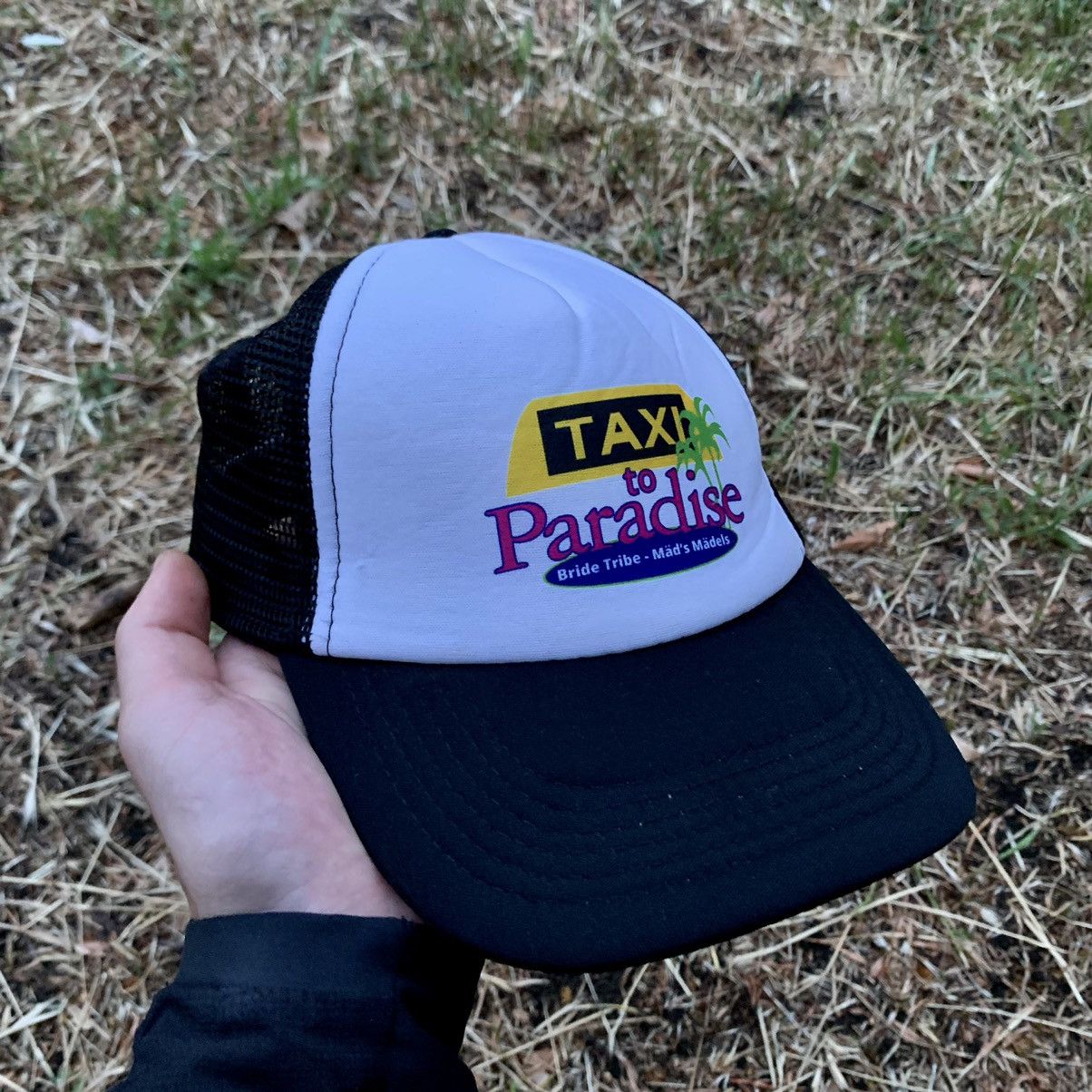 Vintage Vintage 90s Taxi to Paradise Trucker Hat Cap Streetwear OS Size ONE SIZE - 2 Thumbnail