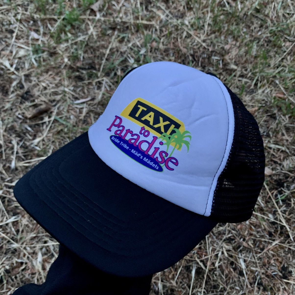 Vintage Vintage 90s Taxi to Paradise Trucker Hat Cap Streetwear OS Size ONE SIZE - 3 Thumbnail
