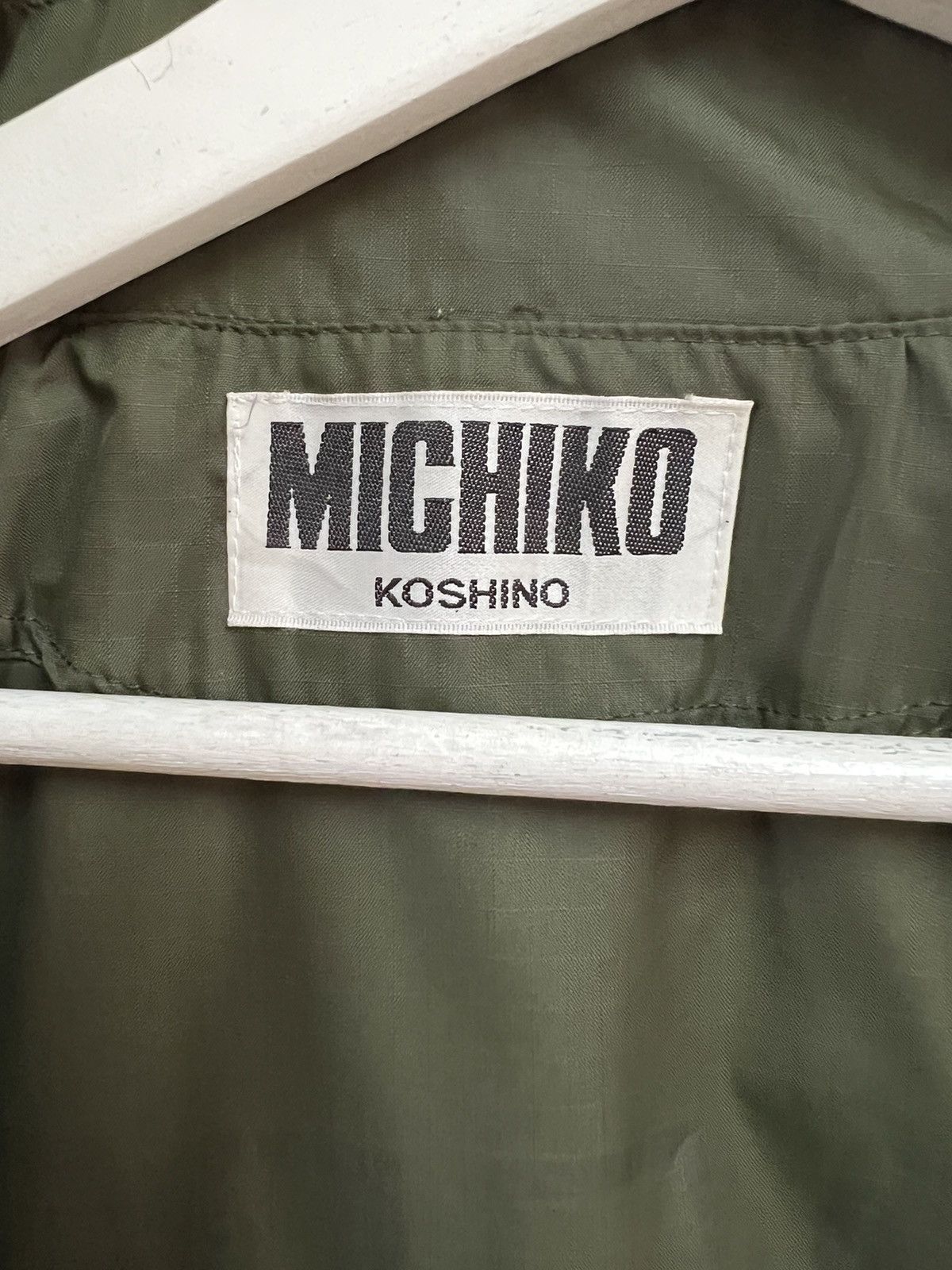 Michiko Koshino × Michiko Koshino London 💥 MICHIKO KOSHINO LONG JACKET SPELL OUT BIG LOGO Size US M / EU 48-50 / 2 - 8 Thumbnail