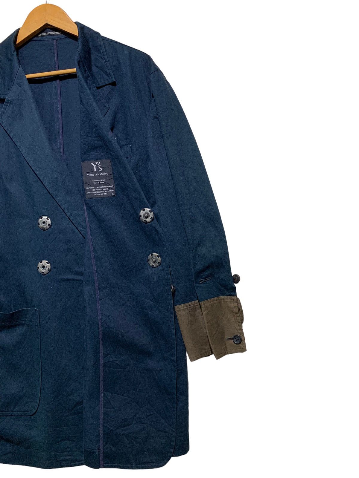Yohji Yamamoto 🔥YOHJI YAMAMOTO NAVY BROWN JACKETS Size US L / EU 52-54 / 3 - 4 Thumbnail