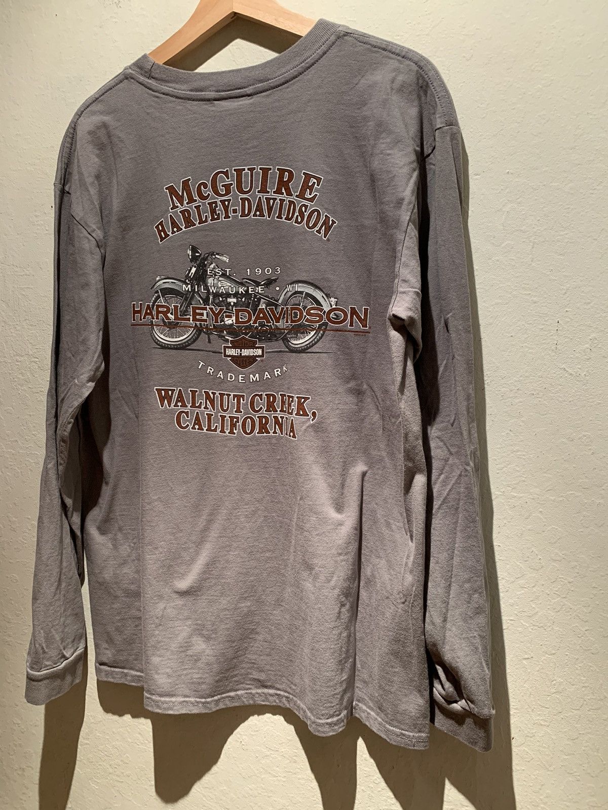 Harley Davidson *RARE* Harley Davidson Pinup USA-Made Long Sleeve Shirt - L Size US L / EU 52-54 / 3 - 2 Thumbnail