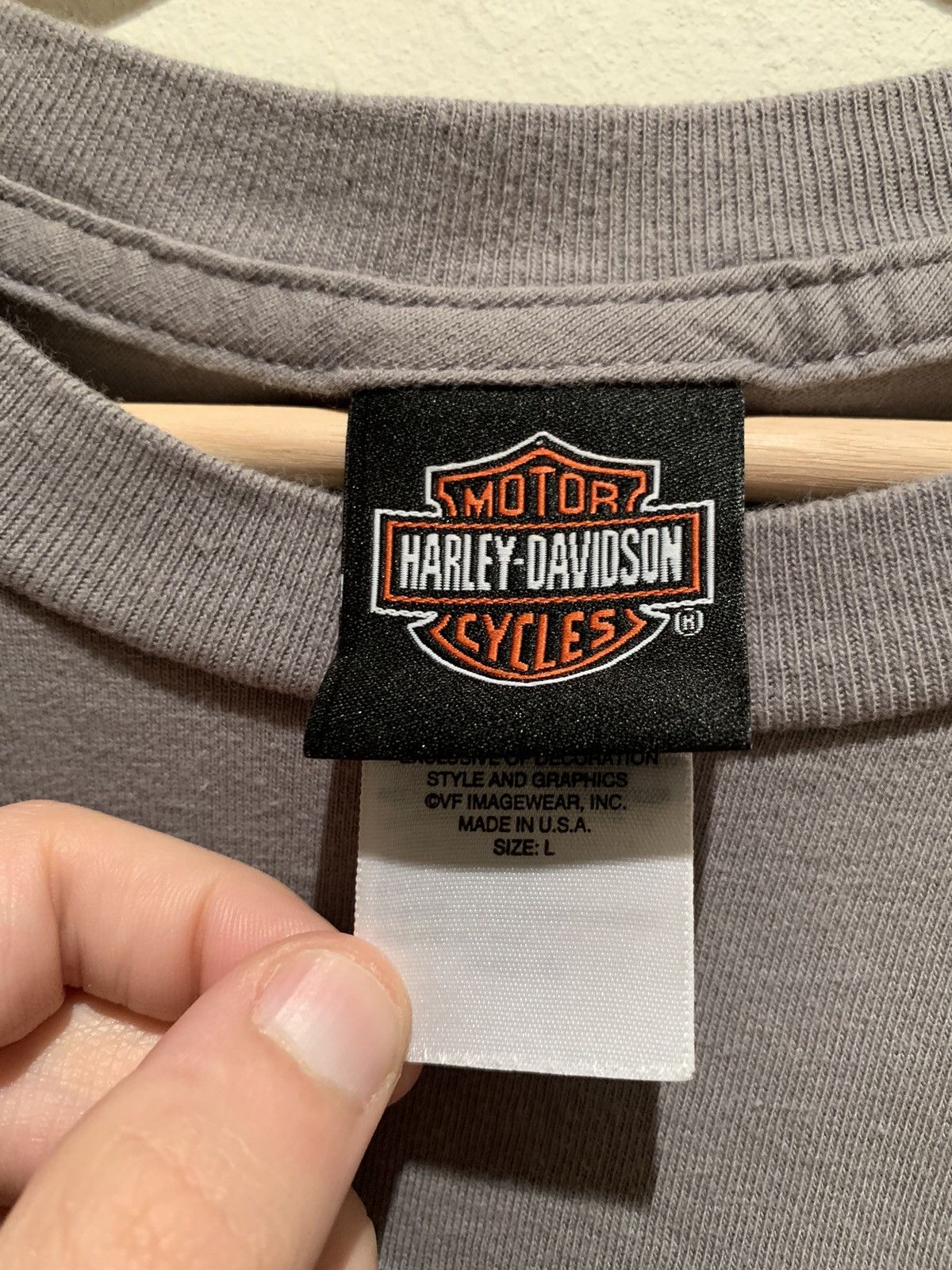 Harley Davidson *RARE* Harley Davidson Pinup USA-Made Long Sleeve Shirt - L Size US L / EU 52-54 / 3 - 7 Thumbnail