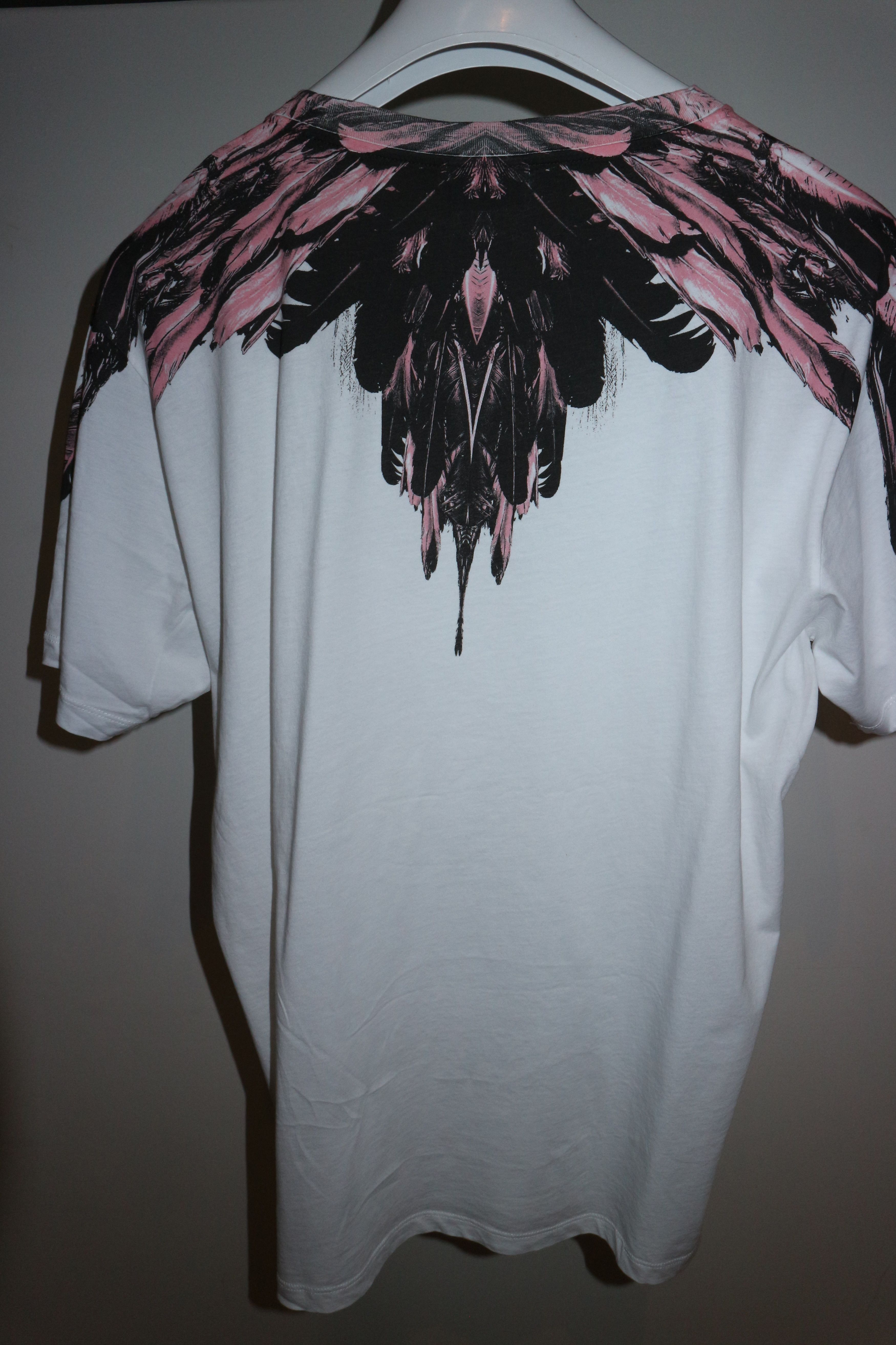 Marcelo Burlon Pink Alas print tshirt Size US XXS / EU 40 - 6 Thumbnail