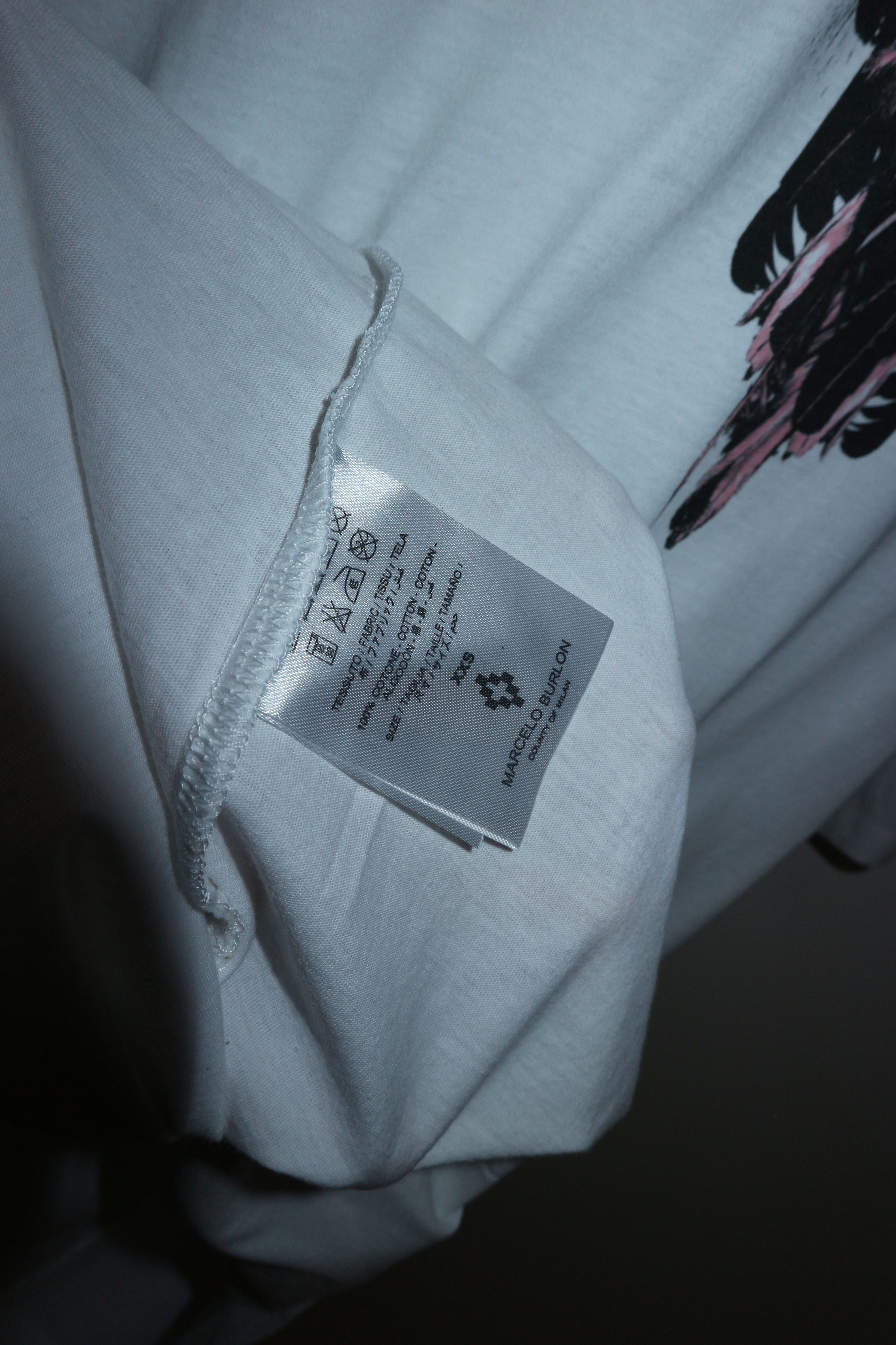 Marcelo Burlon Pink Alas print tshirt Size US XXS / EU 40 - 7 Thumbnail