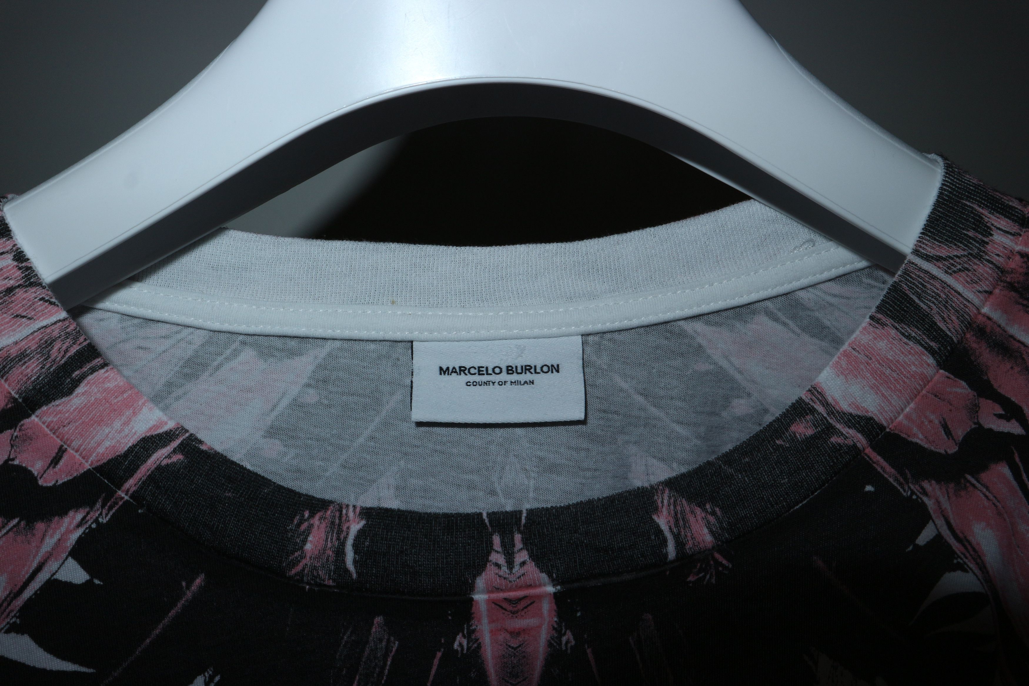 Marcelo Burlon Pink Alas print tshirt Size US XXS / EU 40 - 2 Thumbnail