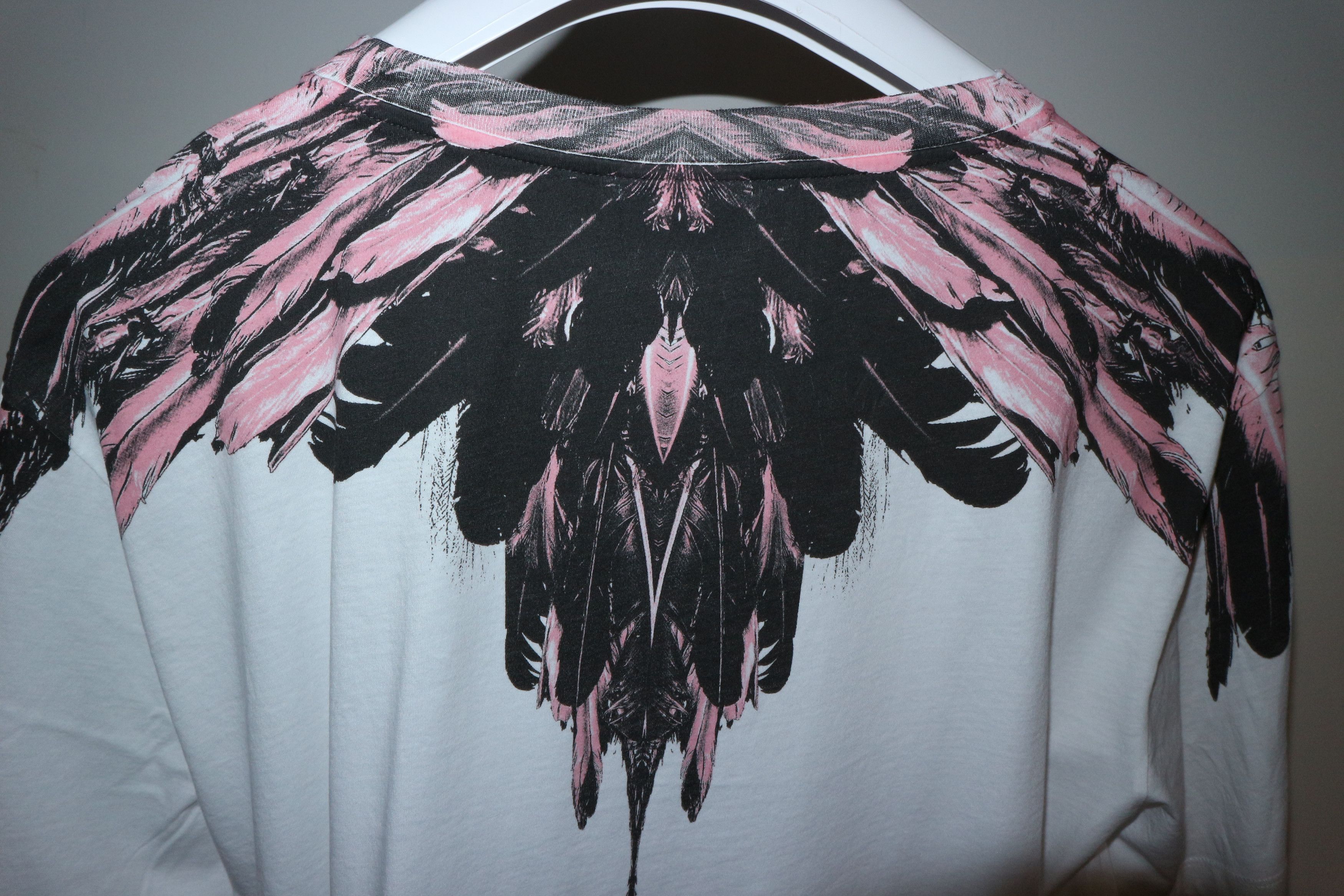Marcelo Burlon Pink Alas print tshirt Size US XXS / EU 40 - 5 Thumbnail