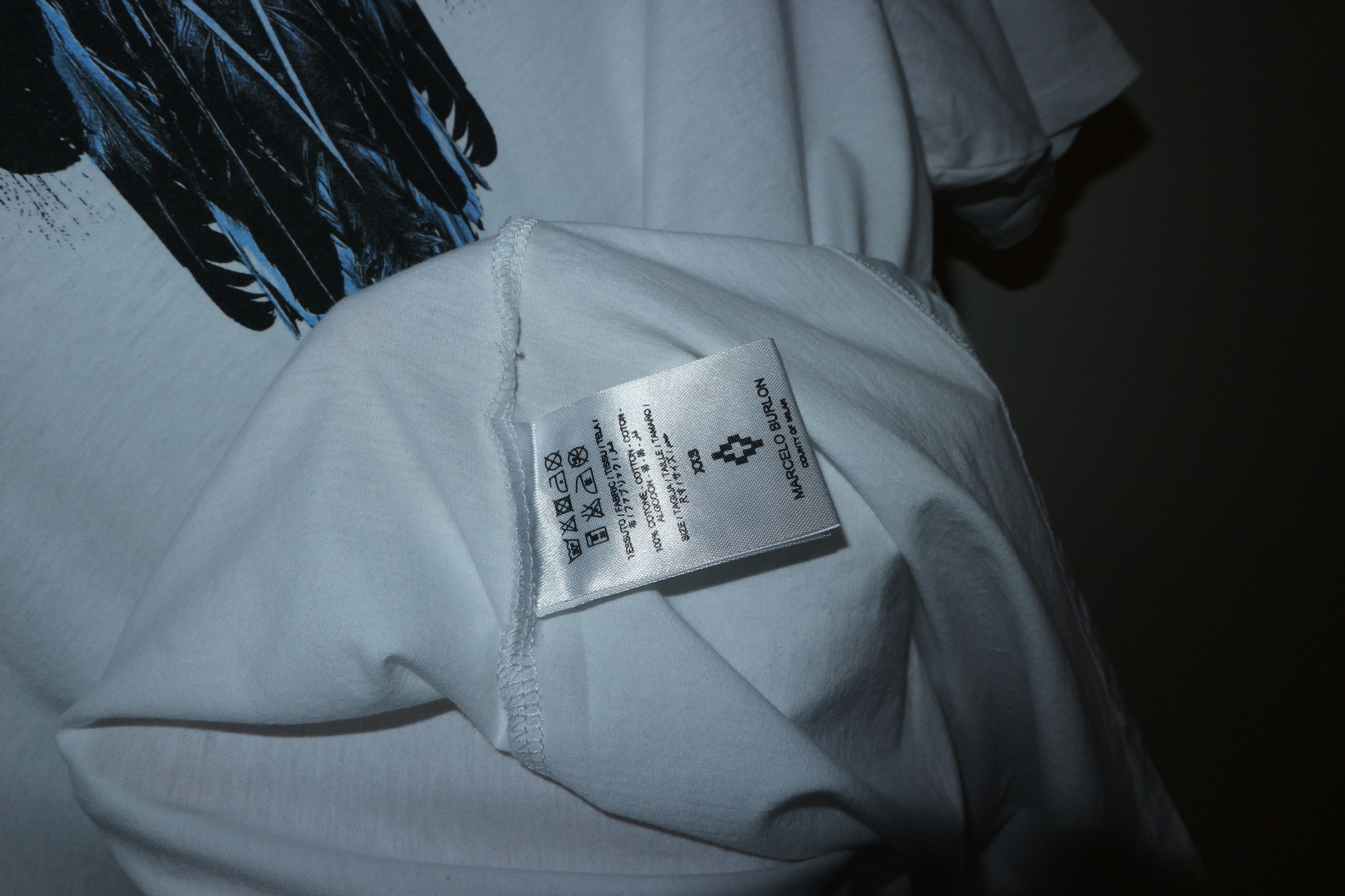 Marcelo Burlon Blue alas print tshirt Size US XXS / EU 40 - 9 Thumbnail