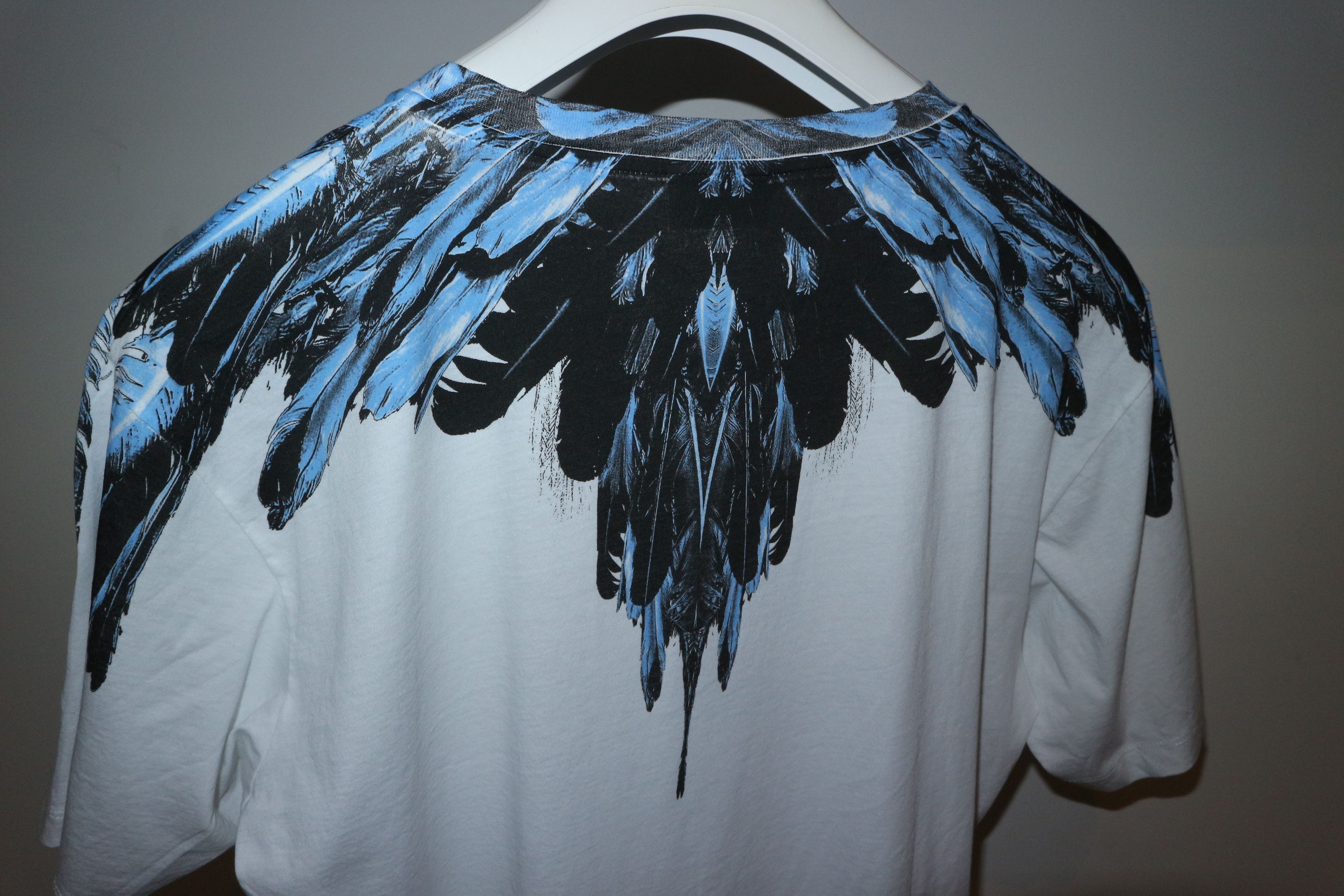 Marcelo Burlon Blue alas print tshirt Size US XXS / EU 40 - 6 Thumbnail