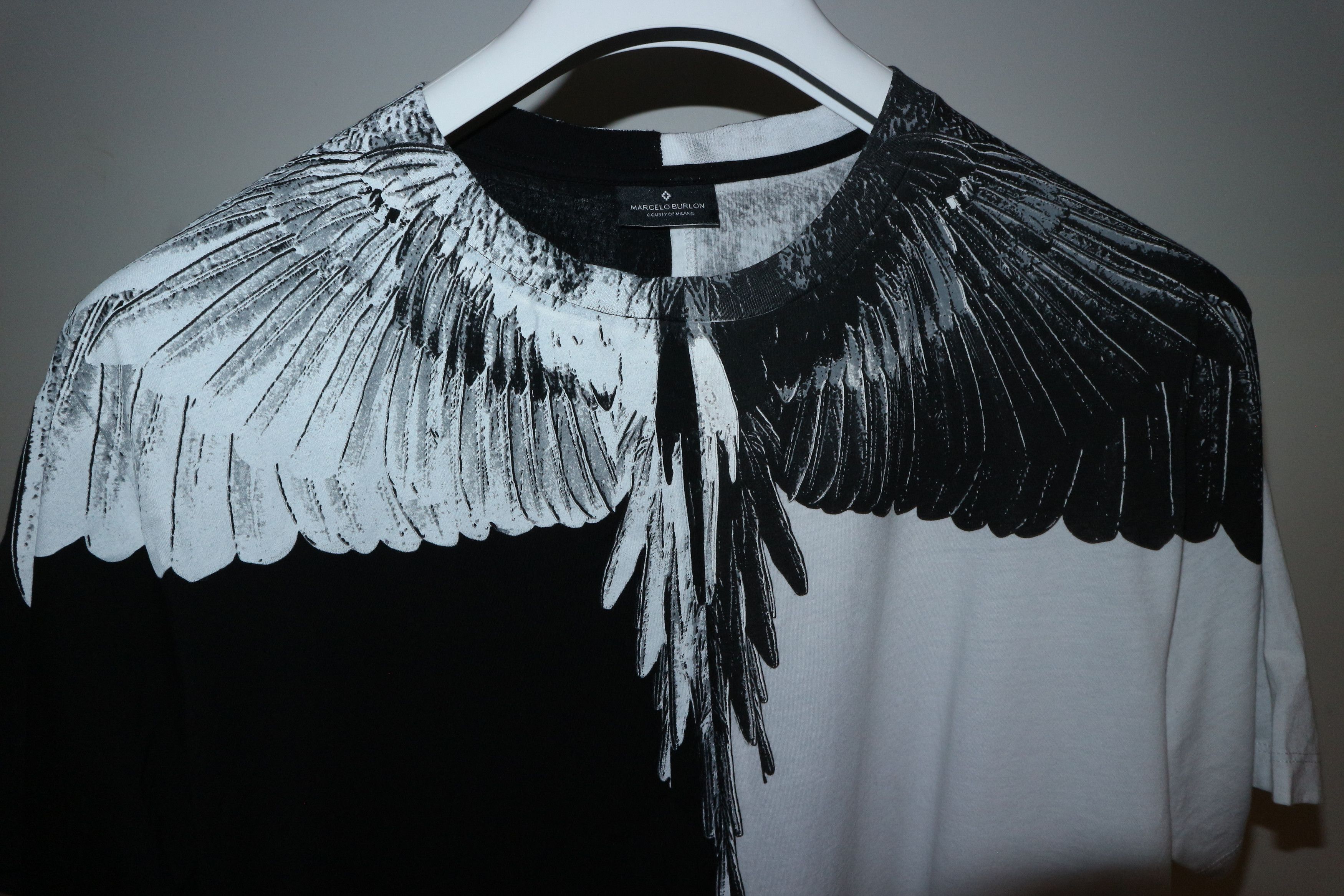 Marcelo Burlon Bicolor Alas print t-shirt Size US XXS / EU 40 - 2 Thumbnail