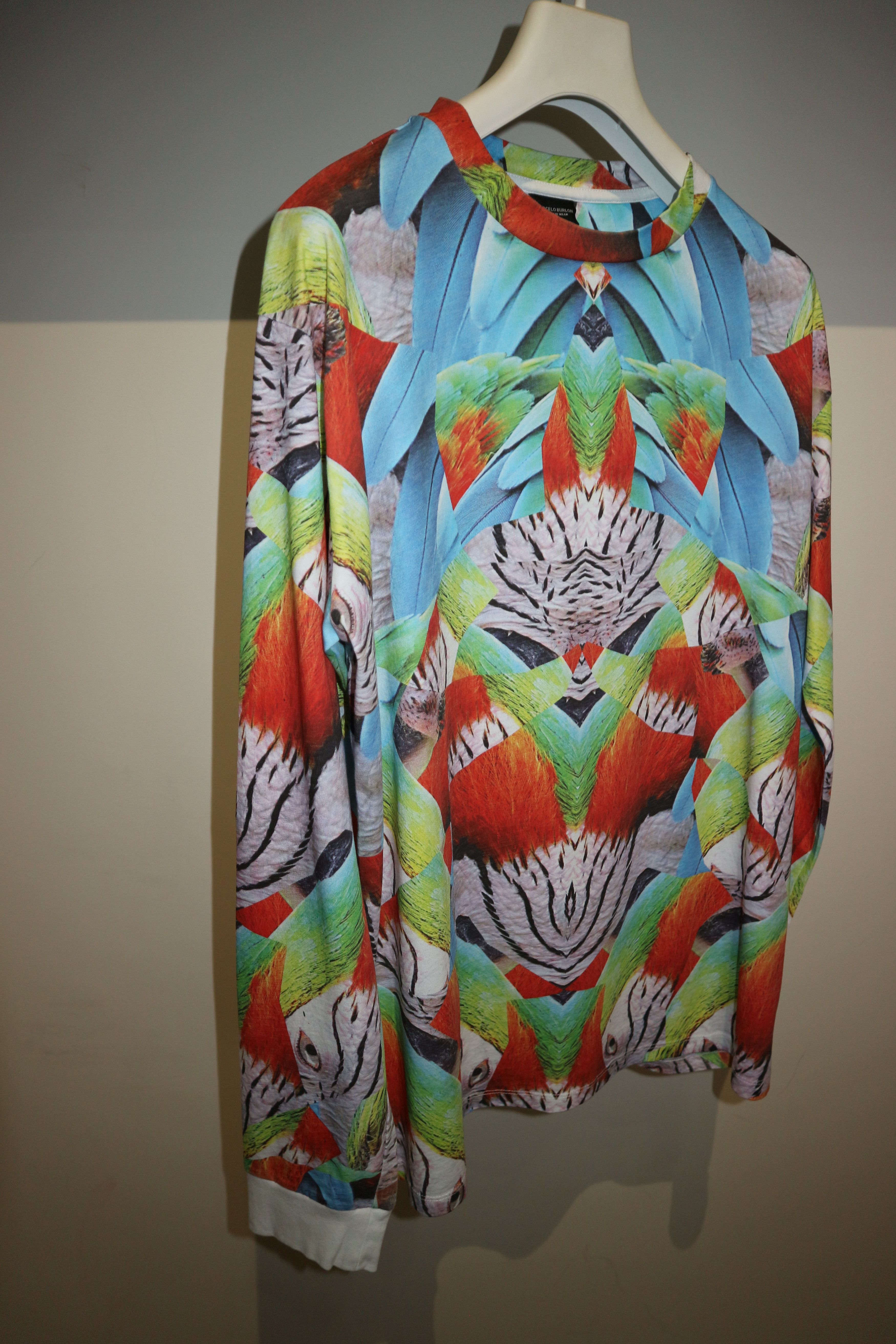 Marcelo Burlon parrot print longsleeve tshirt Size US M / EU 48-50 / 2 - 2 Thumbnail
