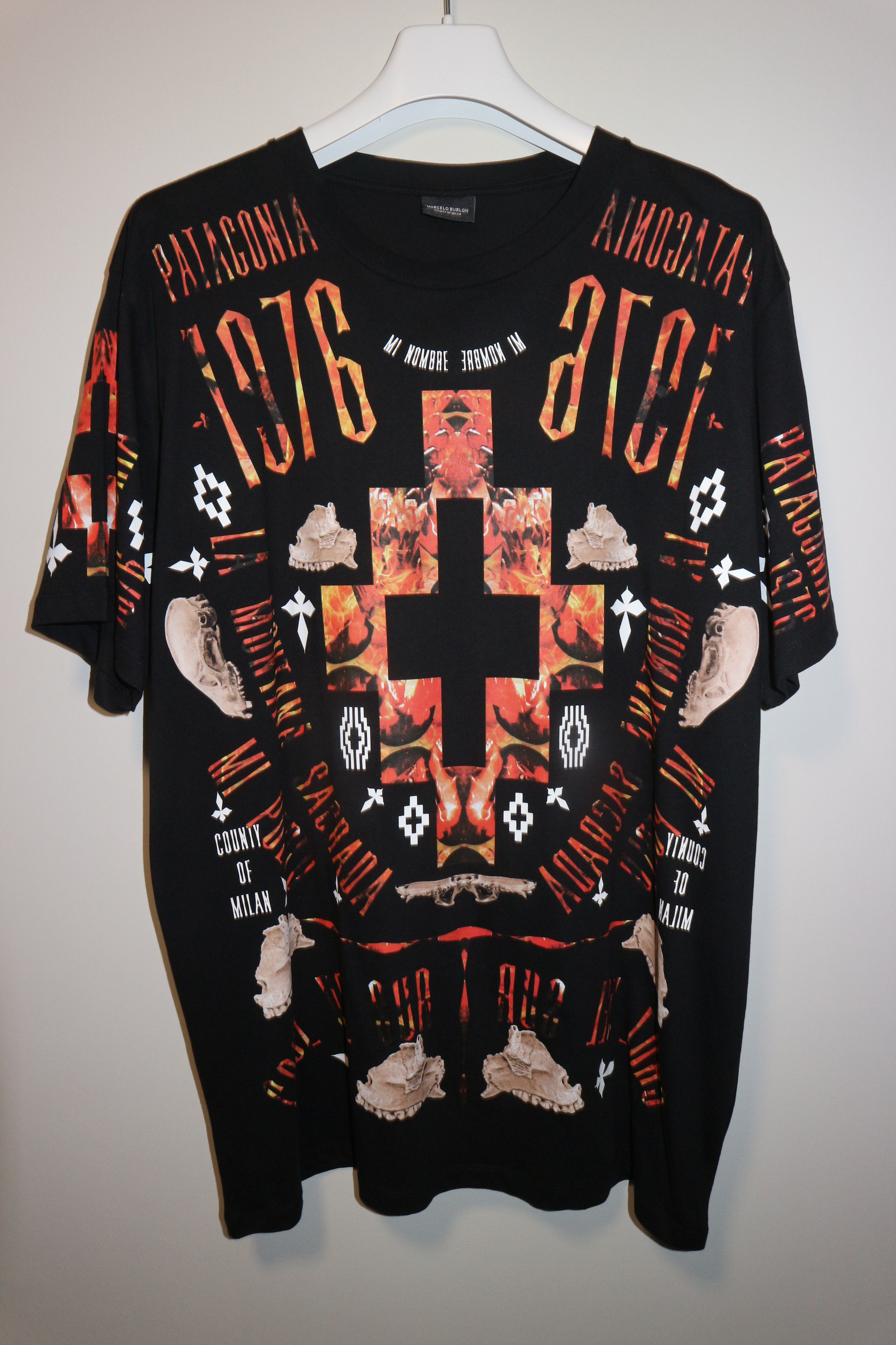 Marcelo Burlon Patagonia cross t-shirt Size US XL / EU 56 / 4 - 1 Thumbnail