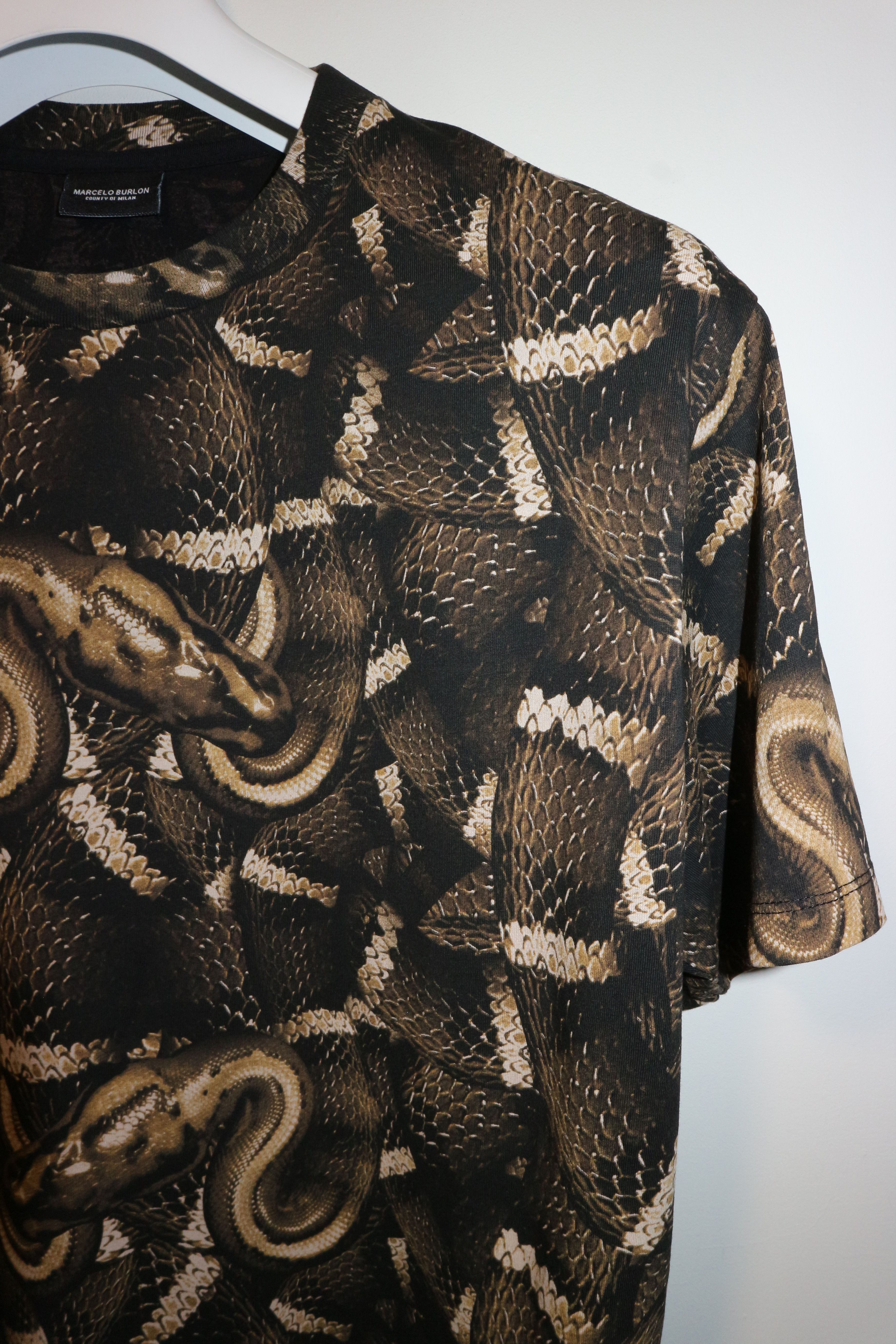 Marcelo Burlon Snake print t-shirt Size US XS / EU 42 / 0 - 2 Thumbnail