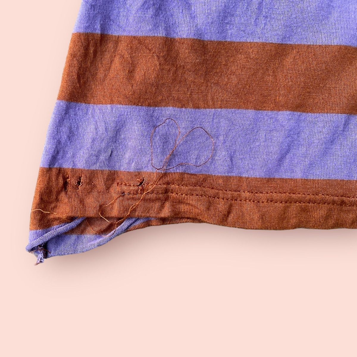 A.P.C. VINTAGE A.P.C. STRIPED WIDE NECK RAYON LONG BLOUSE Size S / US 4 / IT 40 - 14 Thumbnail