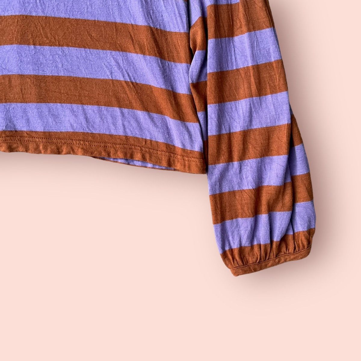 A.P.C. VINTAGE A.P.C. STRIPED WIDE NECK RAYON LONG BLOUSE Size S / US 4 / IT 40 - 19 Thumbnail