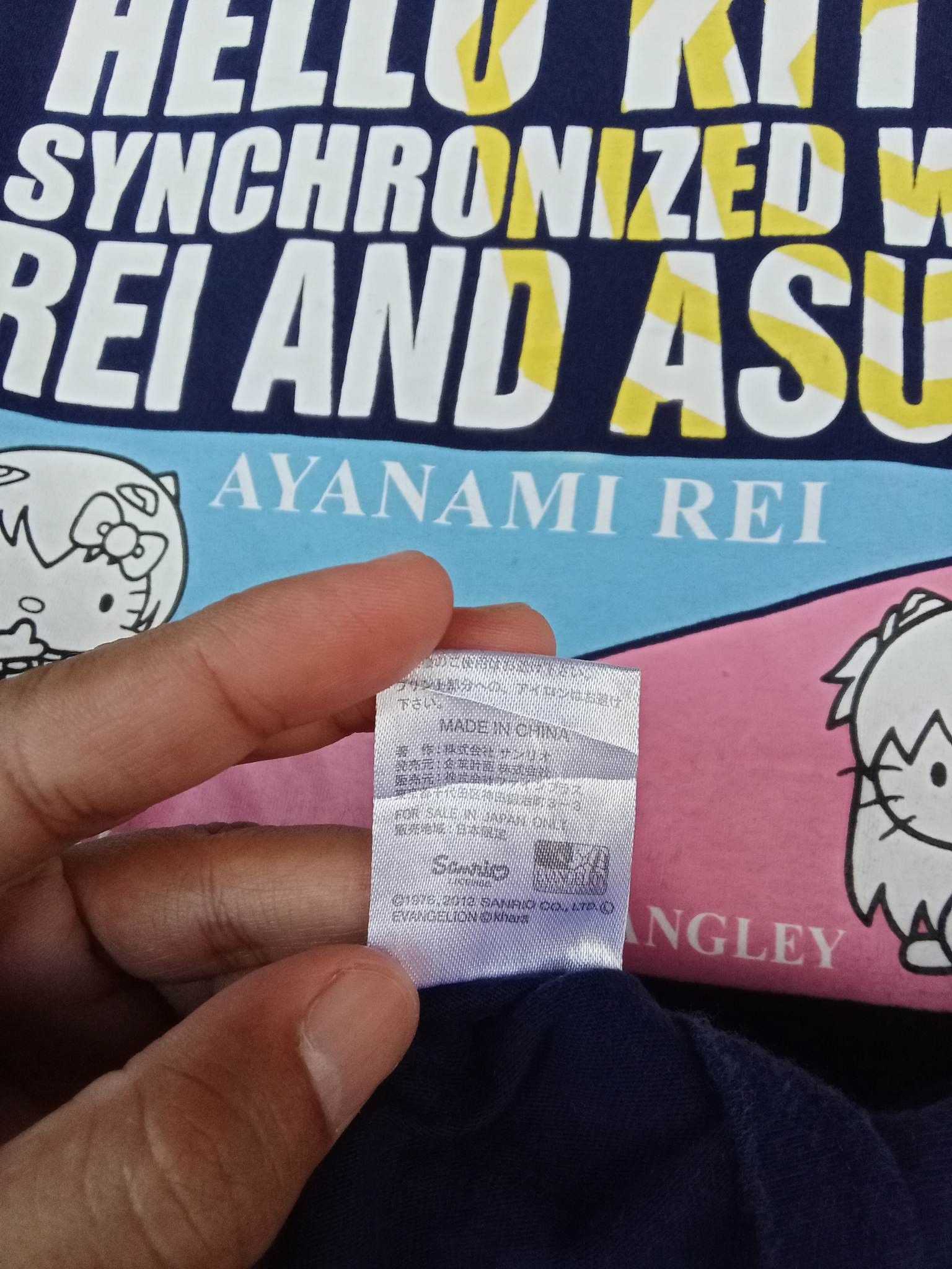 Japanese Brand 💥EVANGELION HELLO KITTY eva rei and asuka anime tee shirt Size US S / EU 44-46 / 1 - 4 Thumbnail