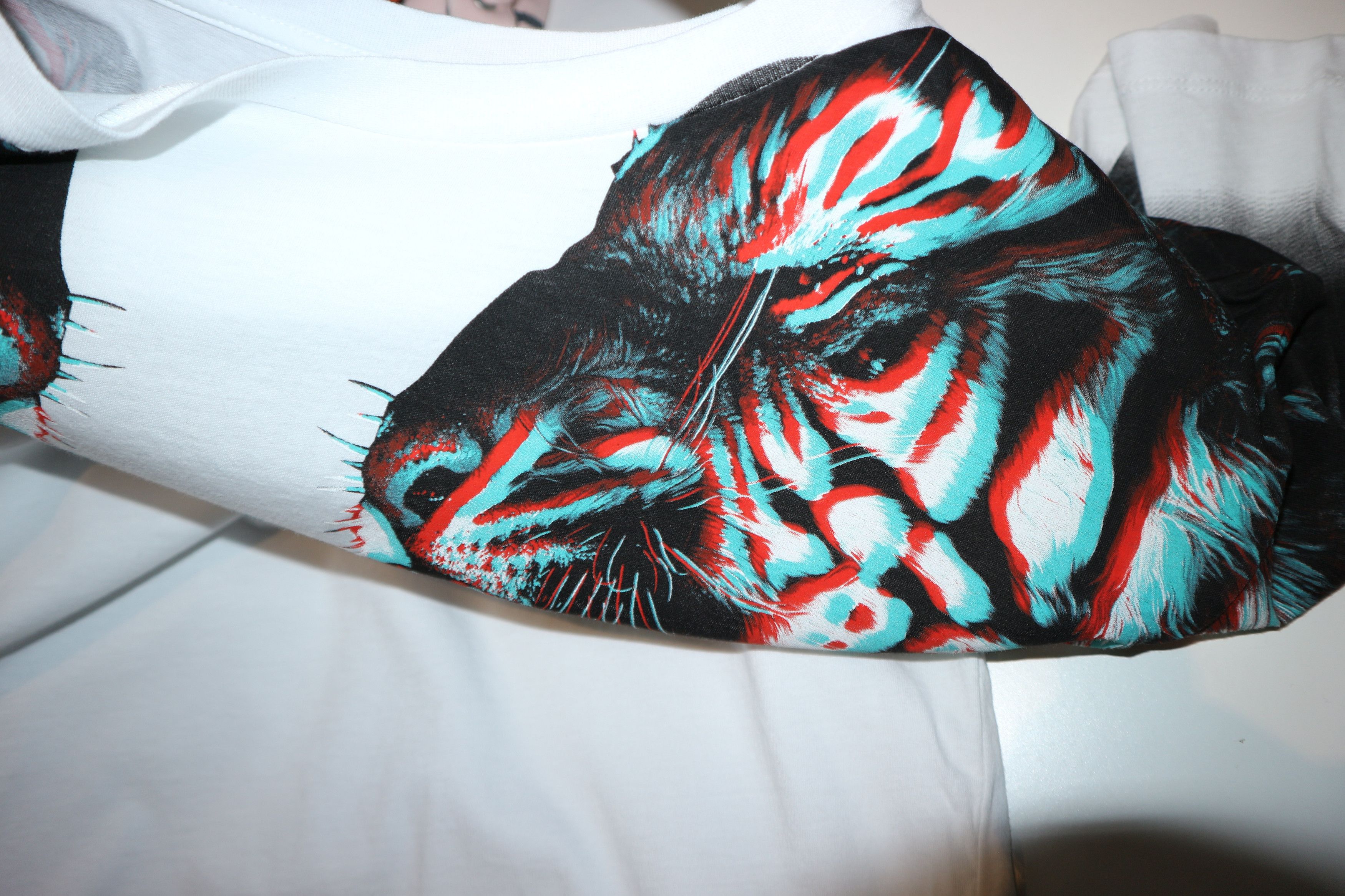 Marcelo Burlon oversized tiger print t-shirt Size US L / EU 52-54 / 3 - 8 Thumbnail