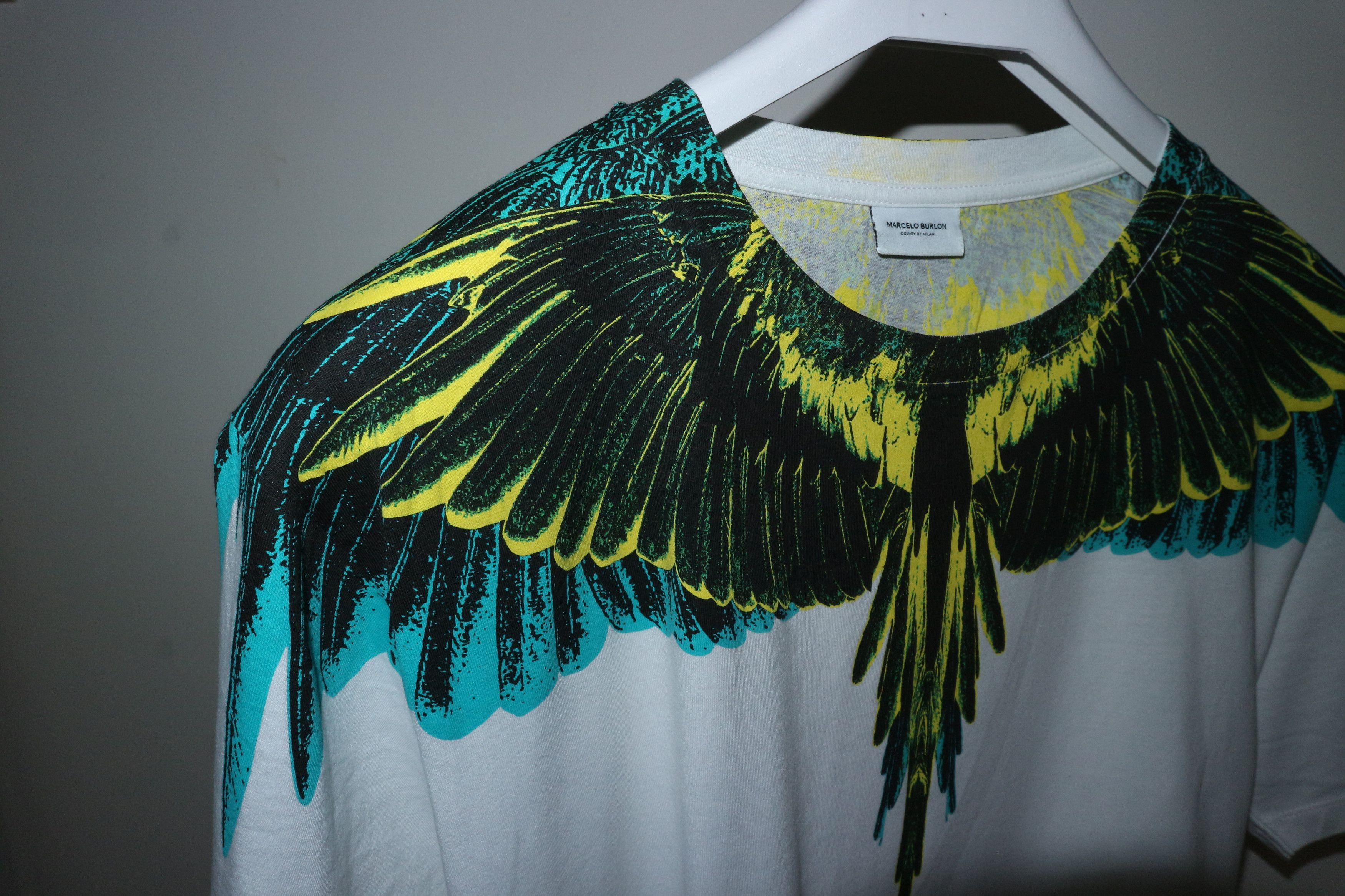 Marcelo Burlon *BRAND NEW* Alas print classic t-shirt Size US S / EU 44-46 / 1 - 5 Thumbnail