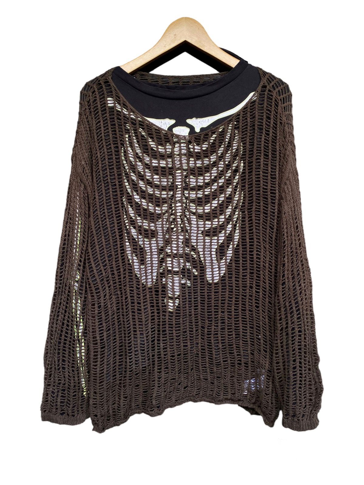 Beauty Beast × Hysteric Glamour × Japanese Brand Japanese Brand Hunch Fishnet Grunge Punk Sesitionaries Knit Size US M / EU 48-50 / 2 - 1 Thumbnail