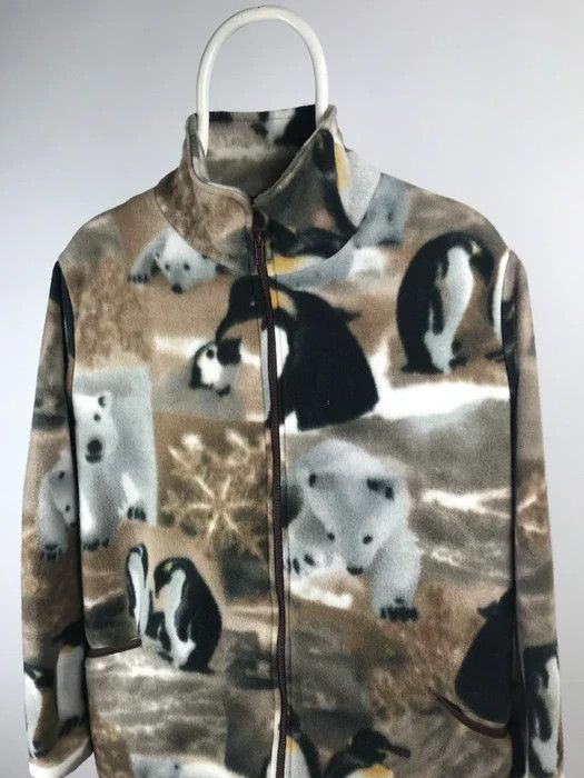Woolf Animal fleece jacket bears band tee vintage size Large Size US L / EU 52-54 / 3 - 4 Thumbnail